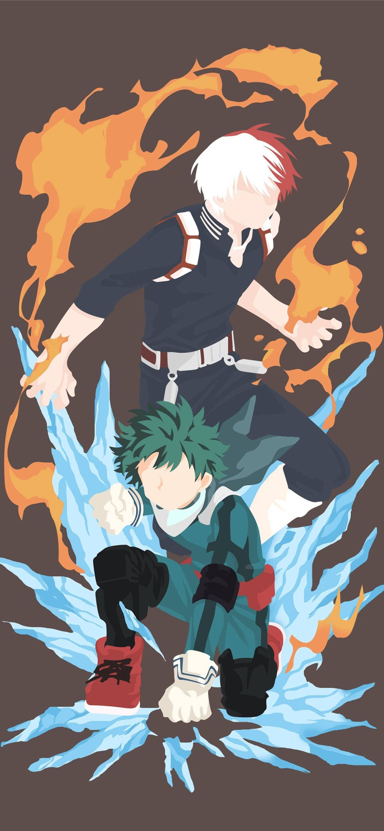 Todobakudeku 出久與翔斗藝術 壁紙