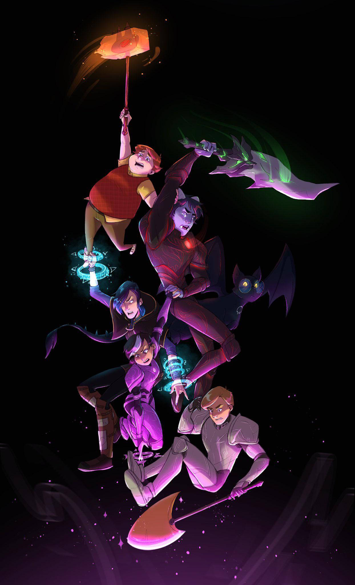 Trollhunters Tales Of Arcadia 角色群 壁紙