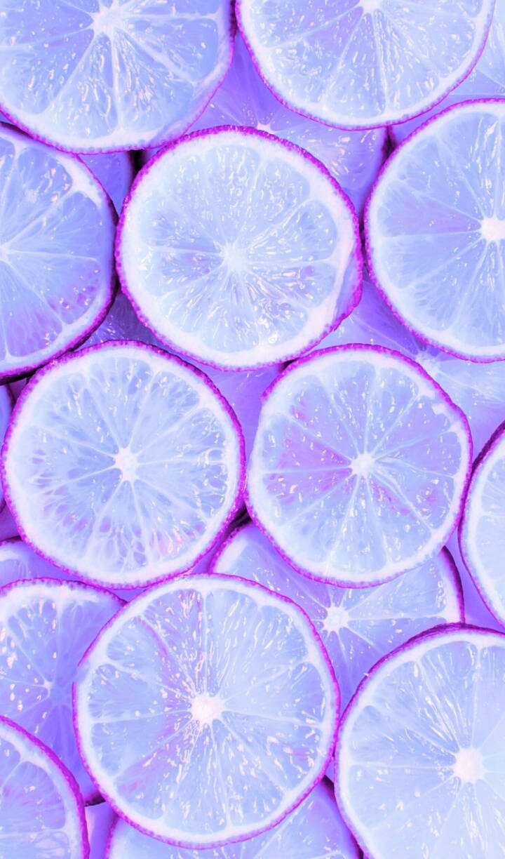 青檸片淡紫Tumblr風格 壁紙