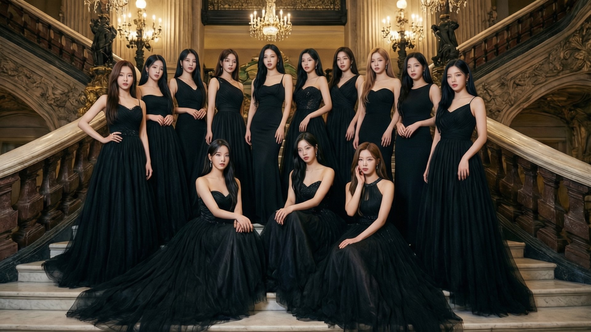 TWICE 黑色晚宴盛装 壁紙