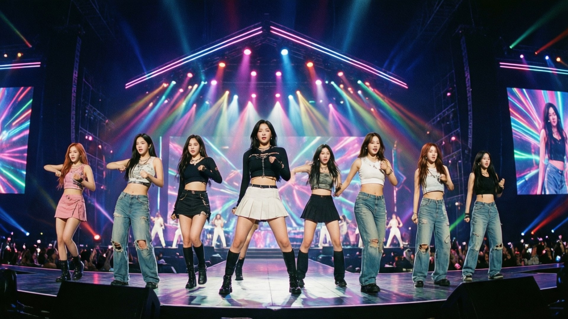 霓虹舞台活力TWICE 壁紙