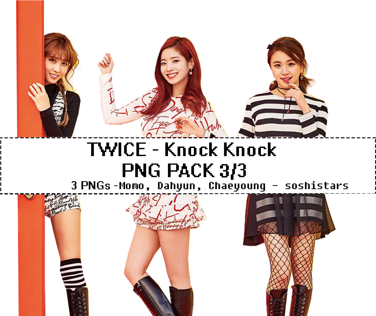 Twice Knock Knock PNG 素材包 壁紙