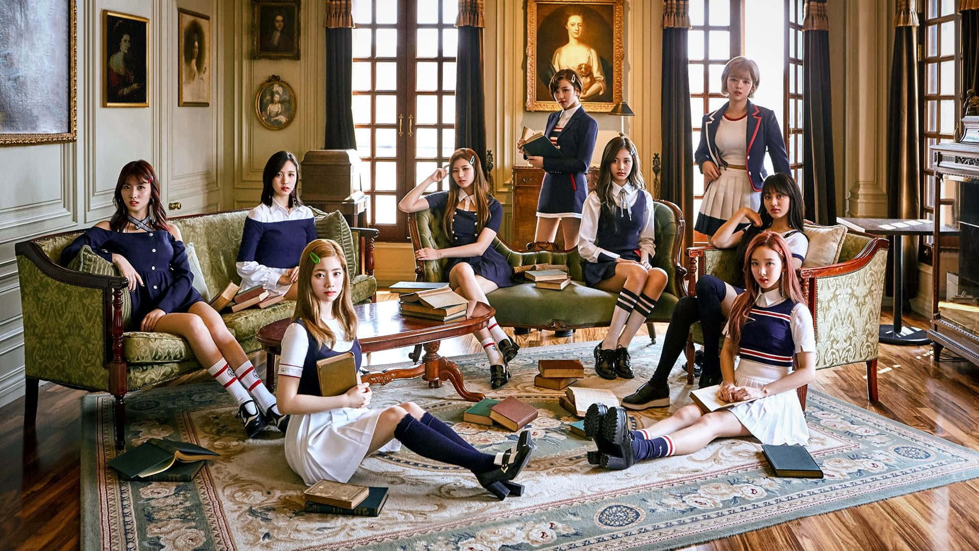 TWICE - 惊艳团体合照 壁紙