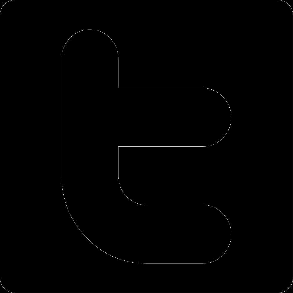 Twitter 標誌黑色剪影 壁紙