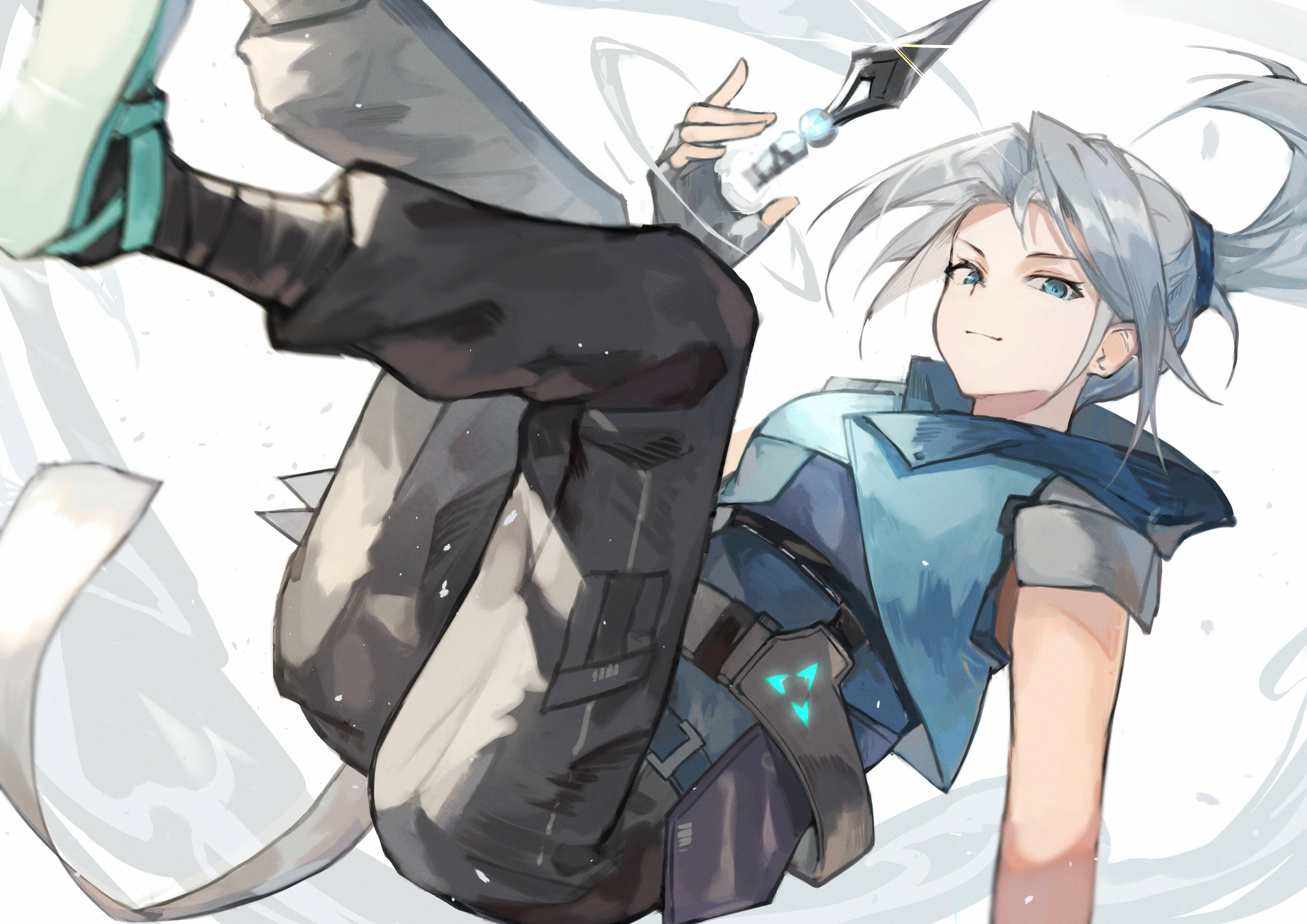 Valorant Jett 咧嘴笑粉絲繪圖 壁紙