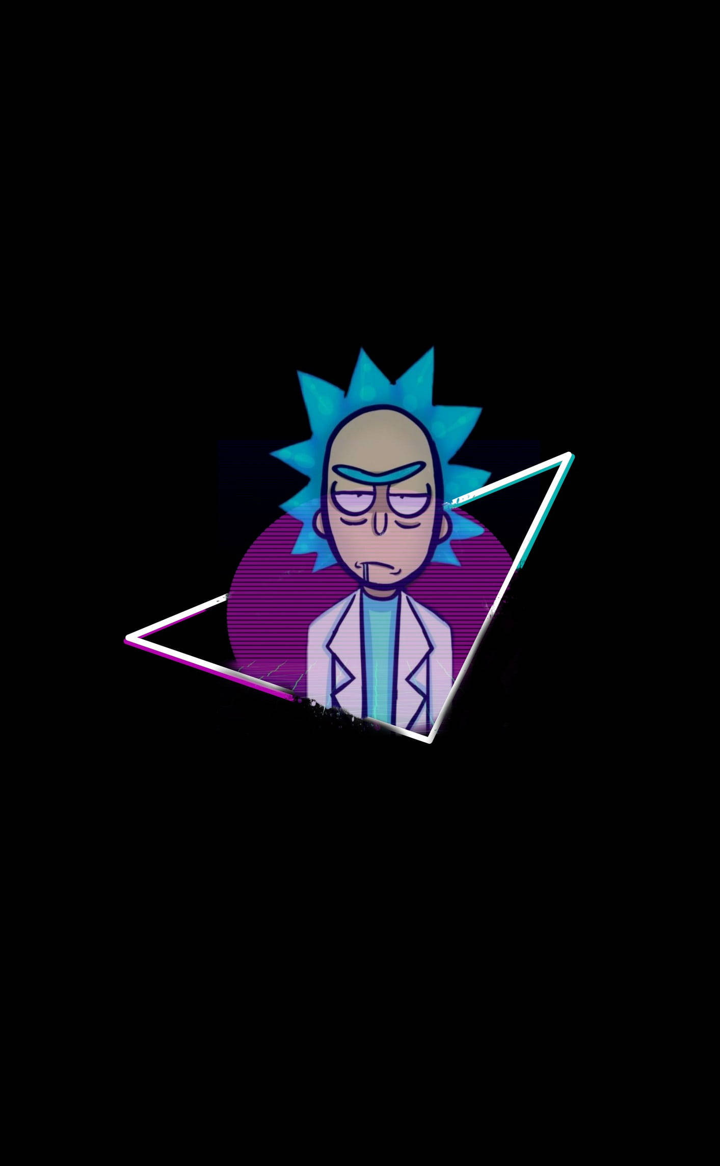 Vaporwave風格瑞克與莫蒂迷幻風 壁紙