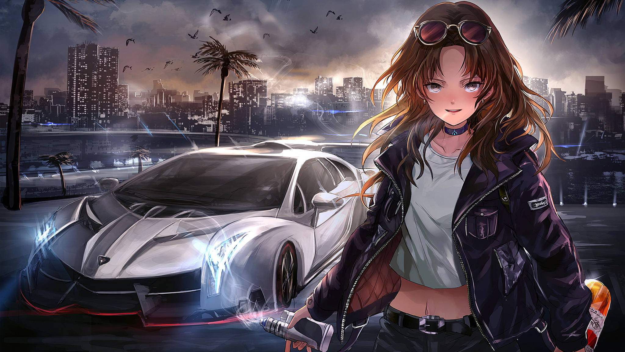 Veneno 动漫赛车 壁紙