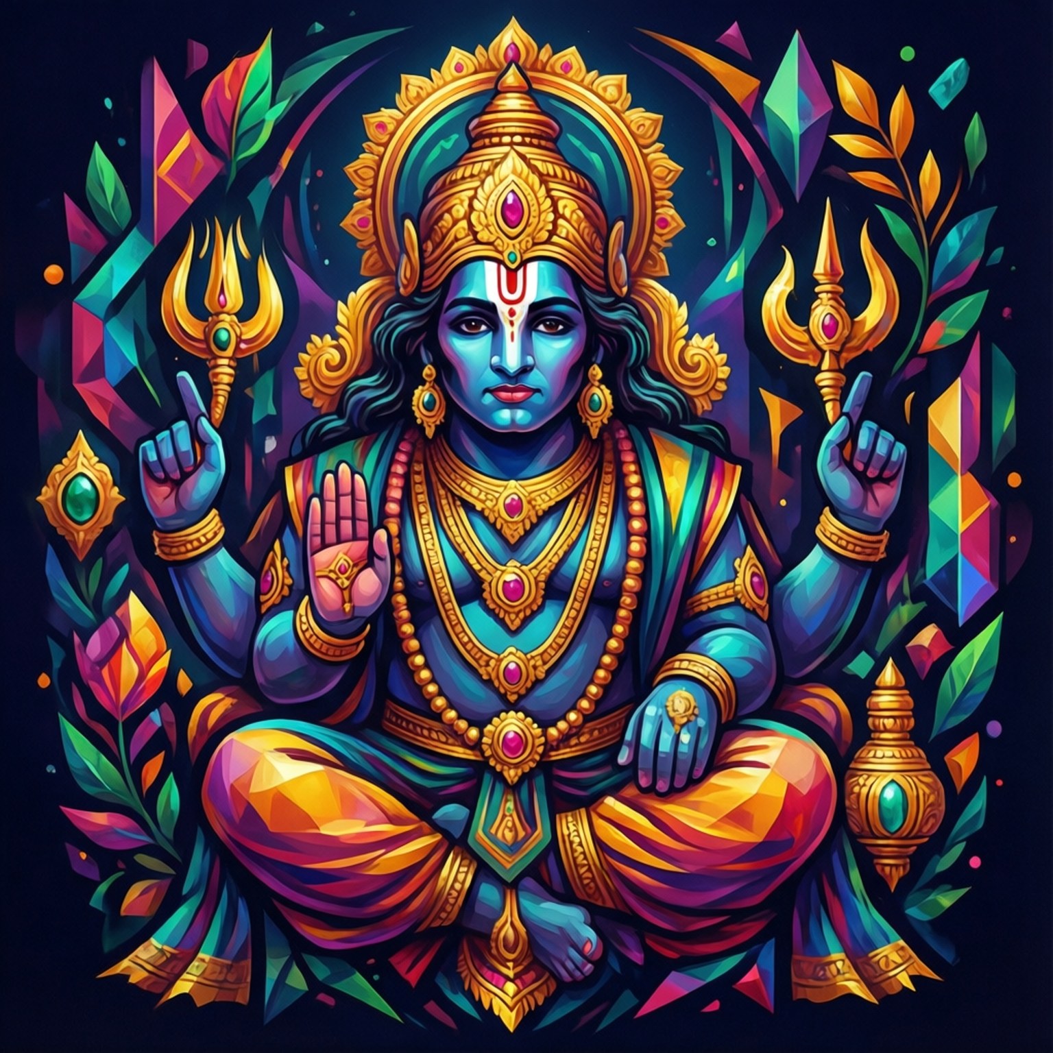 幾何 Venkateswara 藝術 壁紙
