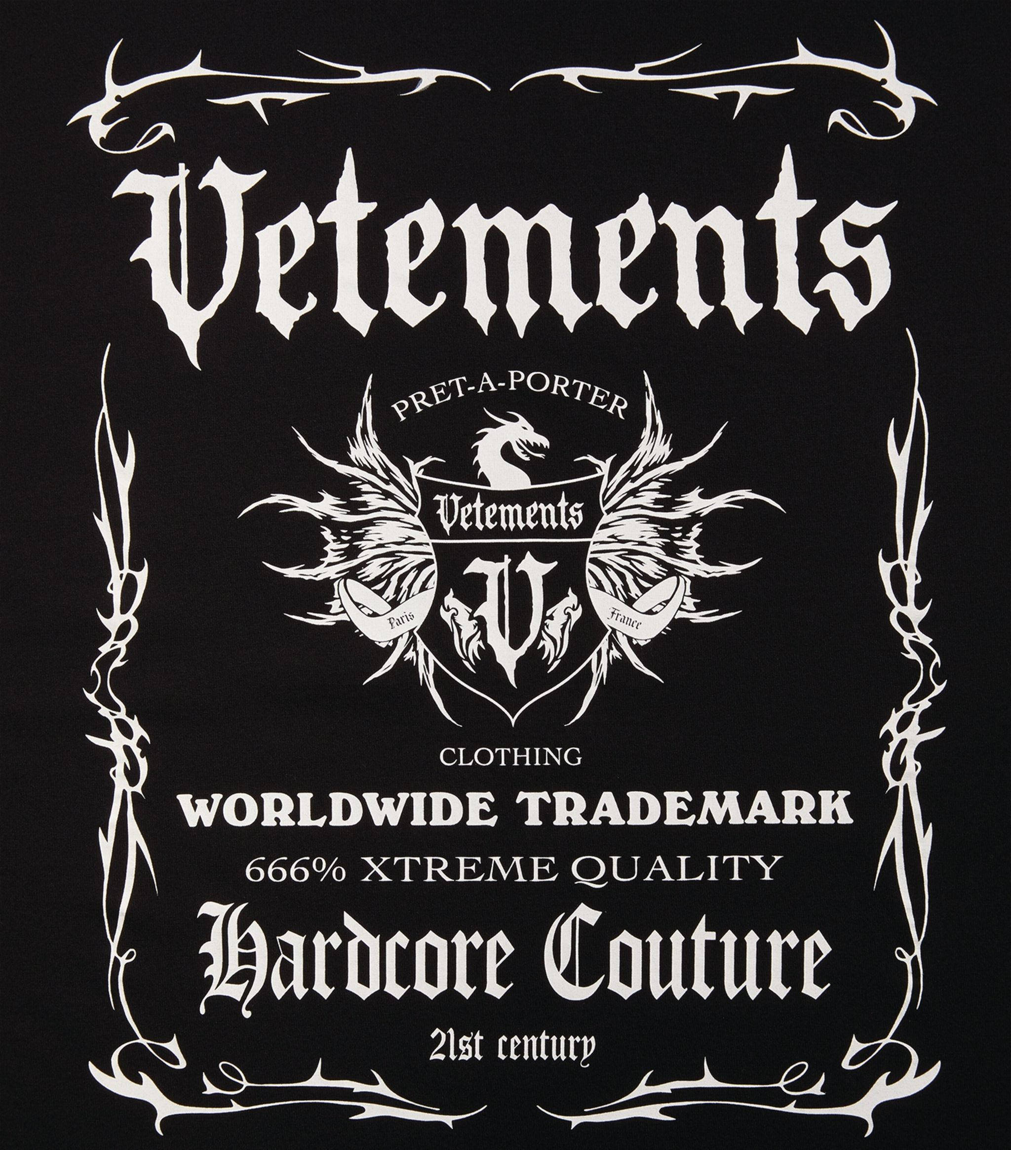 Vetements黑色标签标志 壁紙