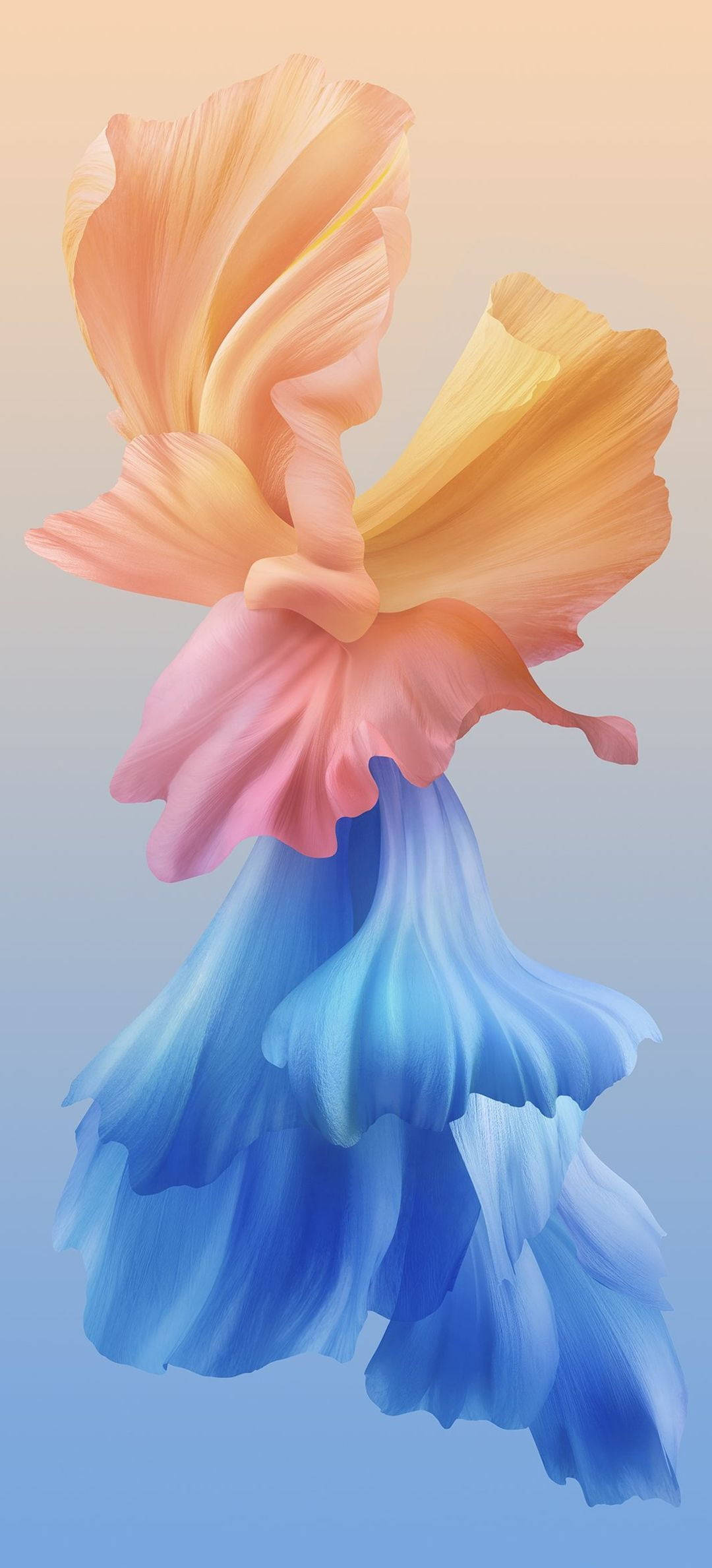 Vivo Y20 藍橙漸變 壁紙