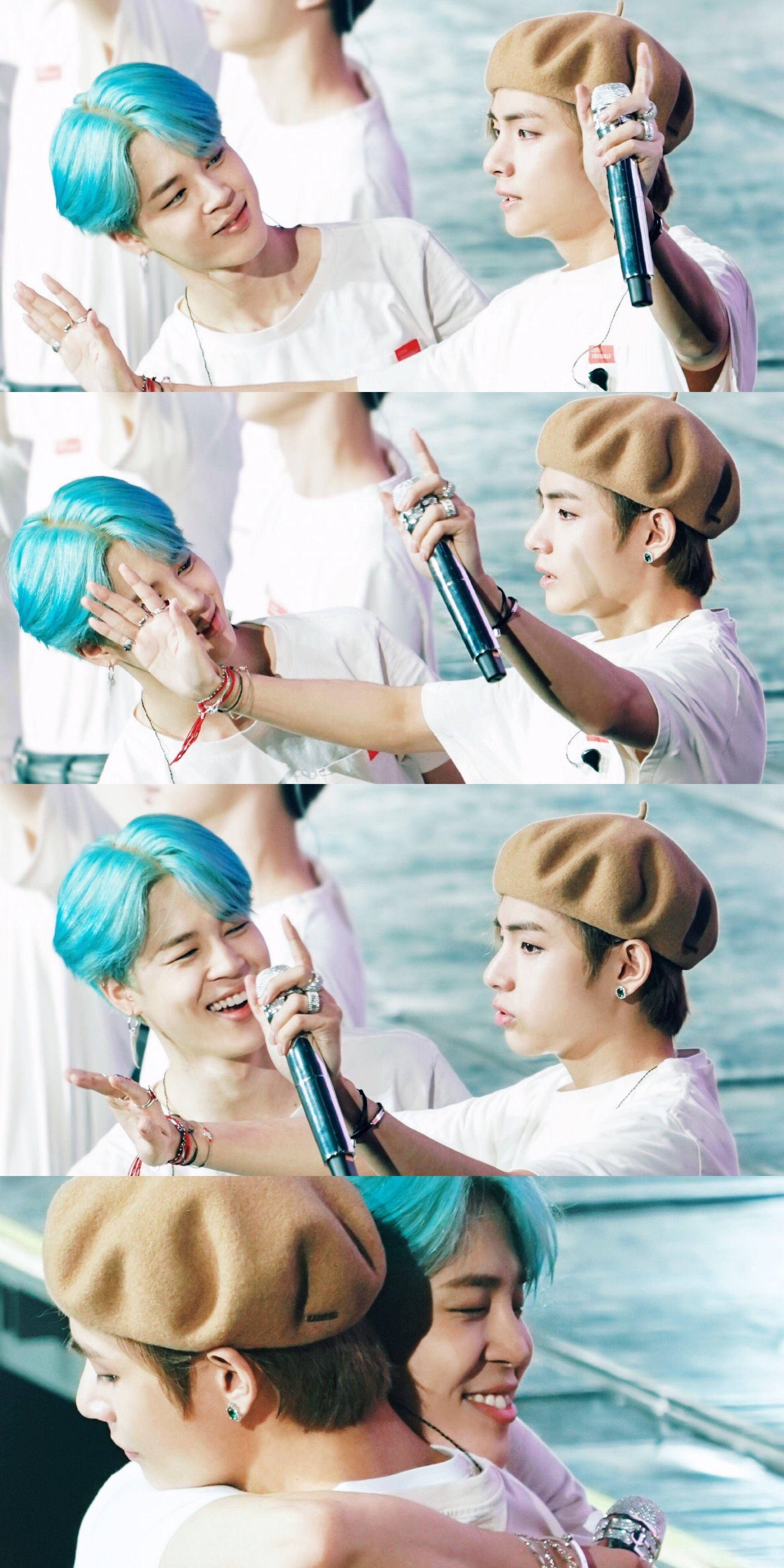 Vmin 擁抱照片組 壁紙