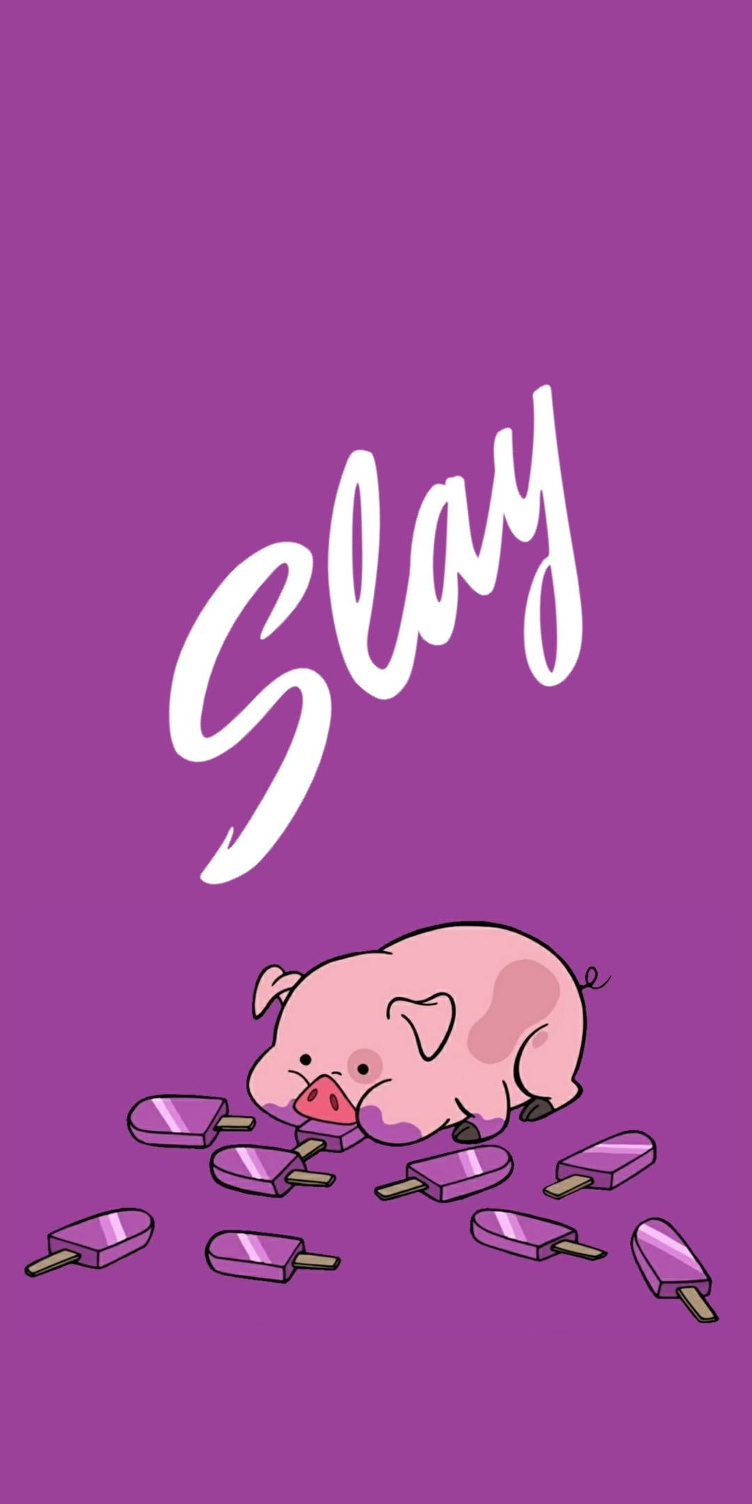 Waddles 吃冰淇淋 壁紙