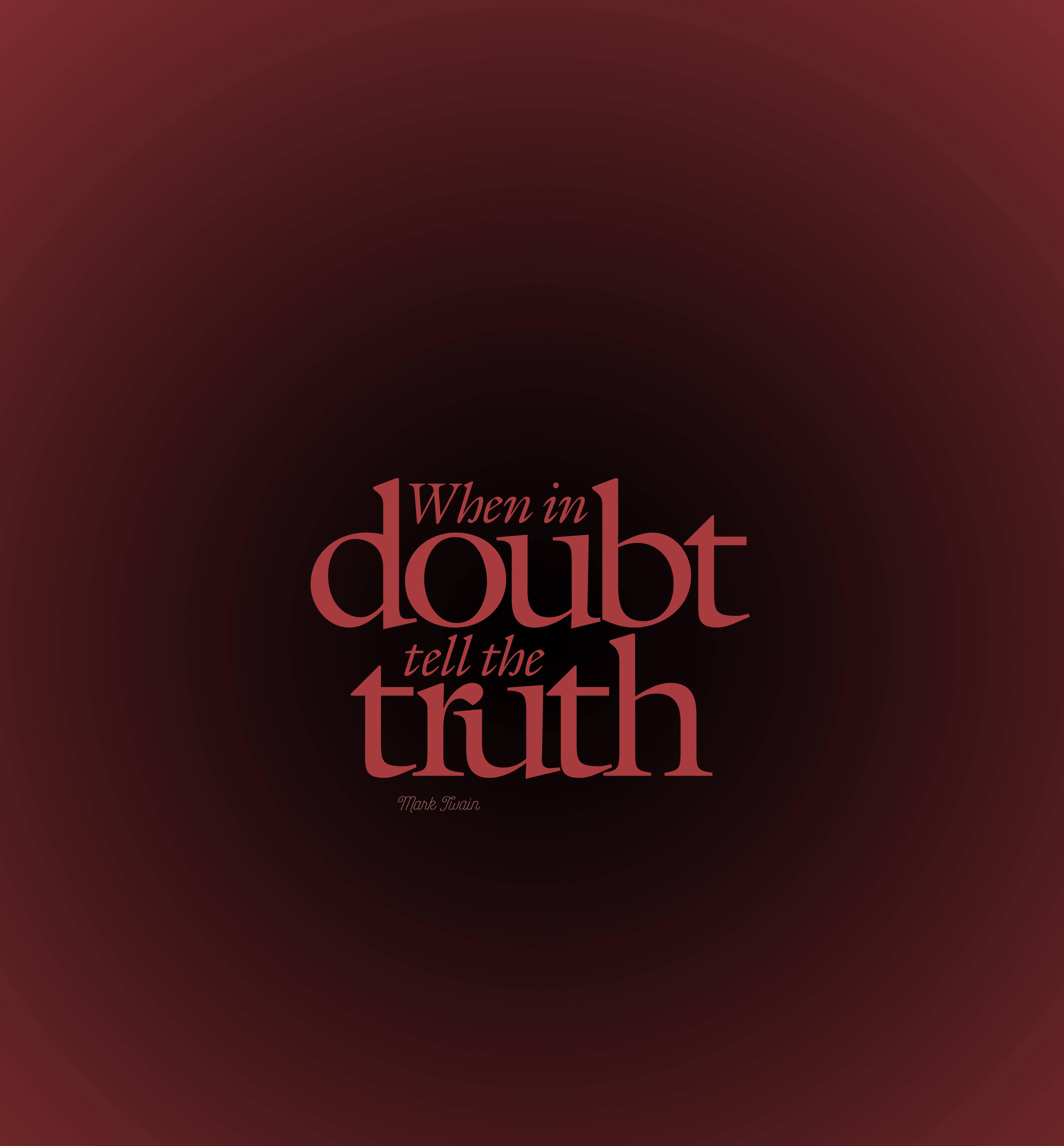 When In Doubt 名言 壁紙