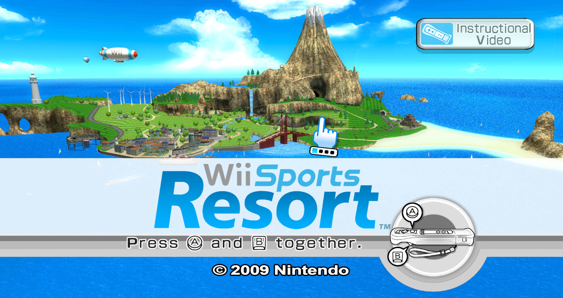 Wii Sports Resort 遊戲開場畫面 壁紙