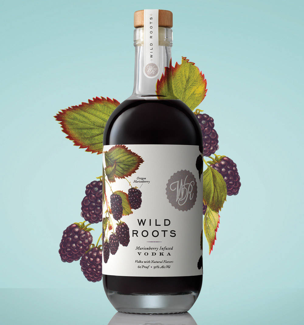 Wild Roots玛丽安莓伏特加与新鲜莓果 壁紙