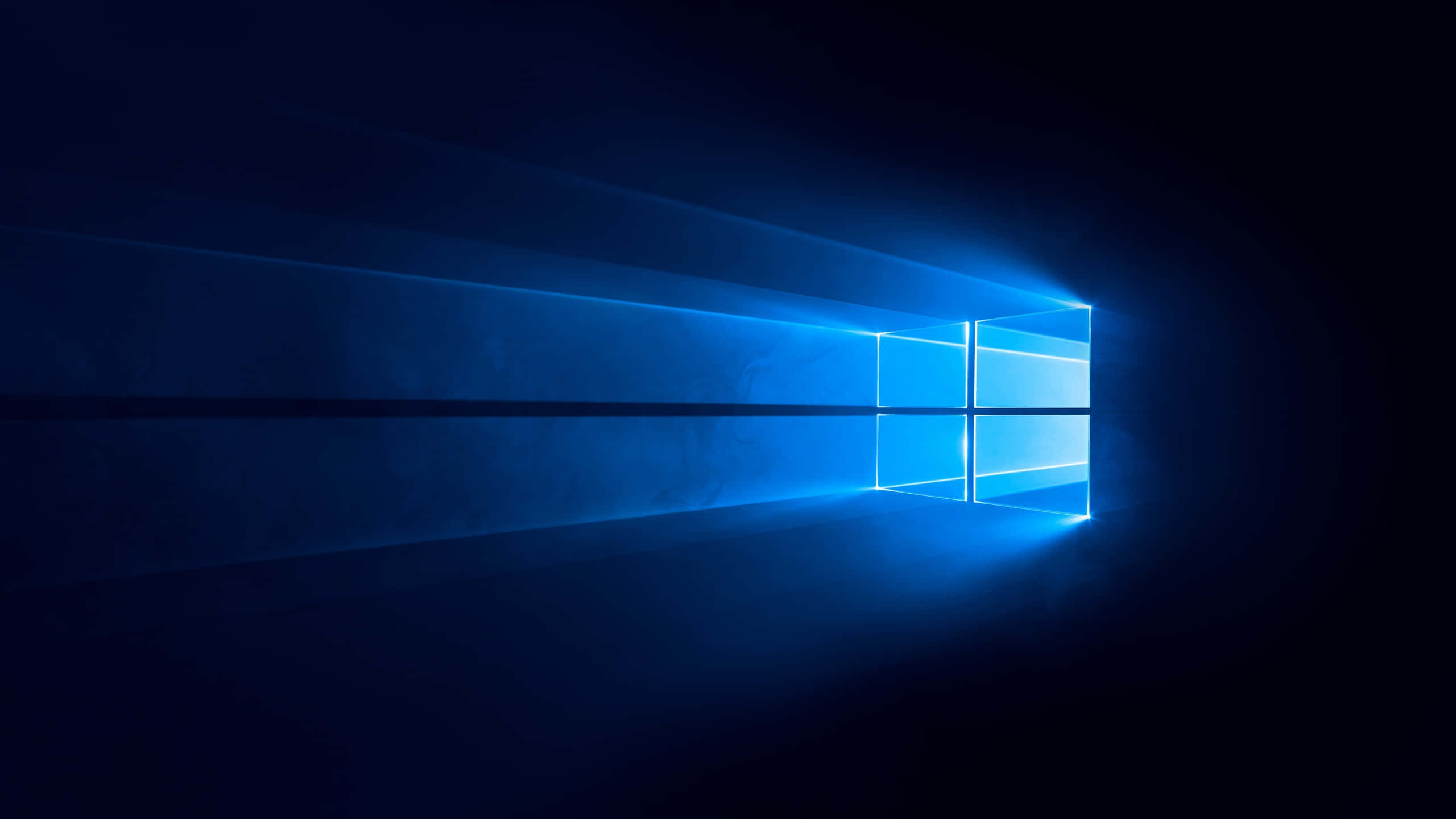 黑暗中的Windows 10标志 壁紙