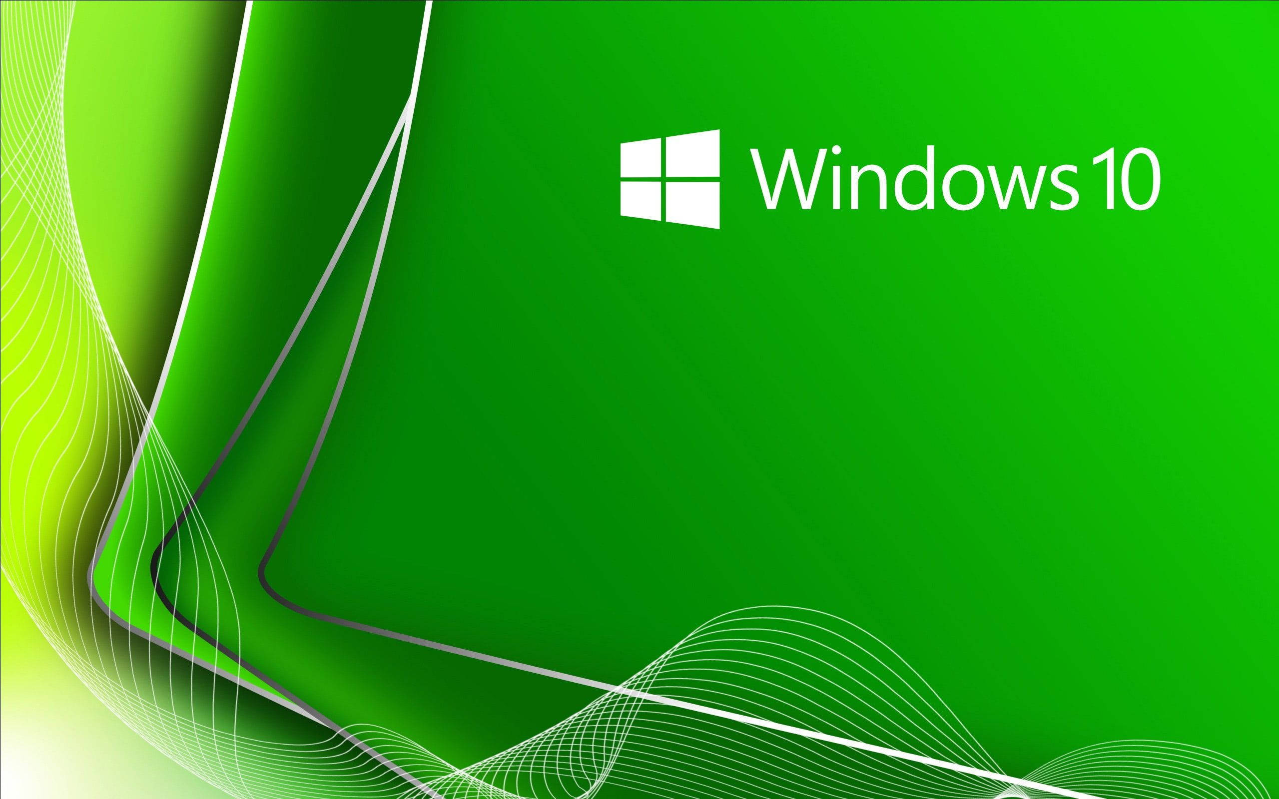 原始Windows 10绿色 壁紙