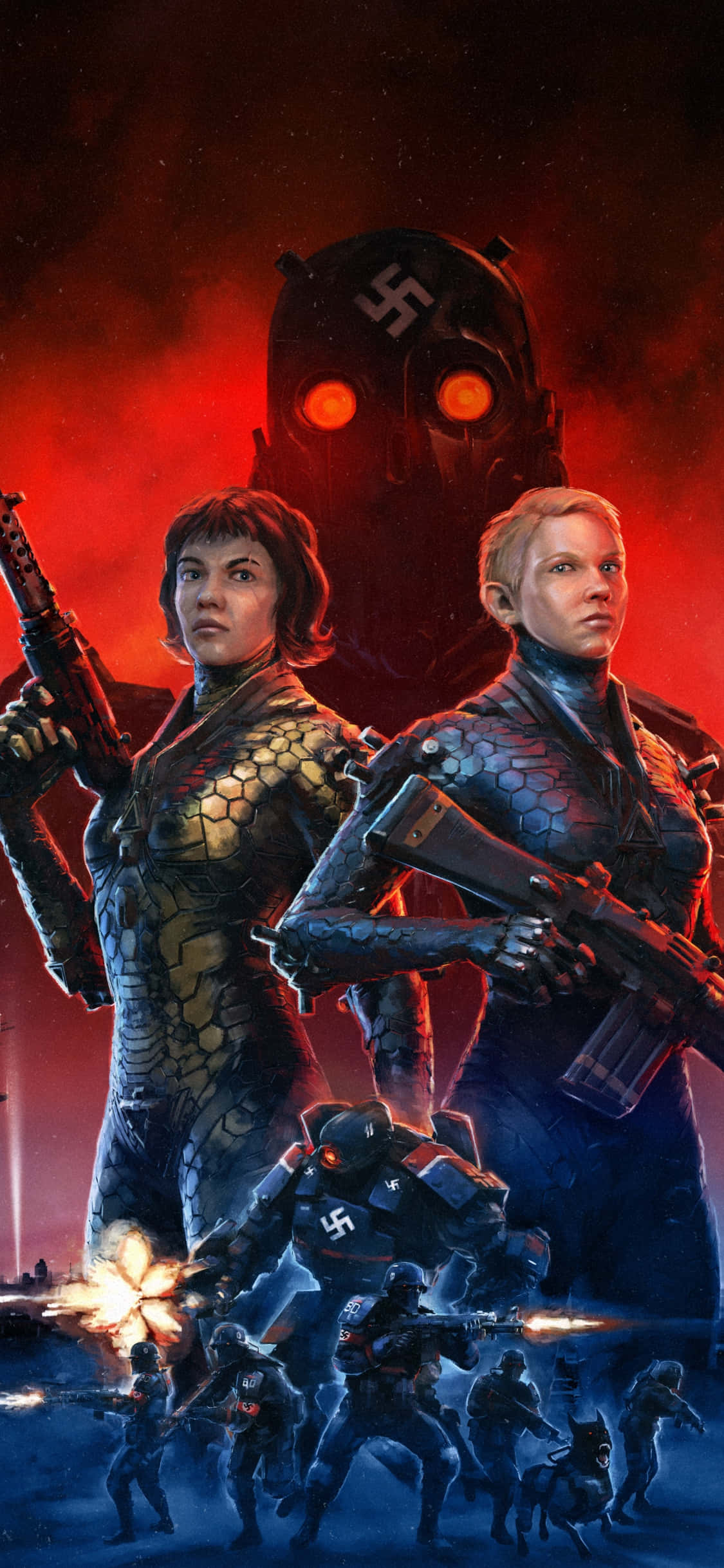 Wolfenstein II：新巨像 在 iPhone Xs 上 壁紙