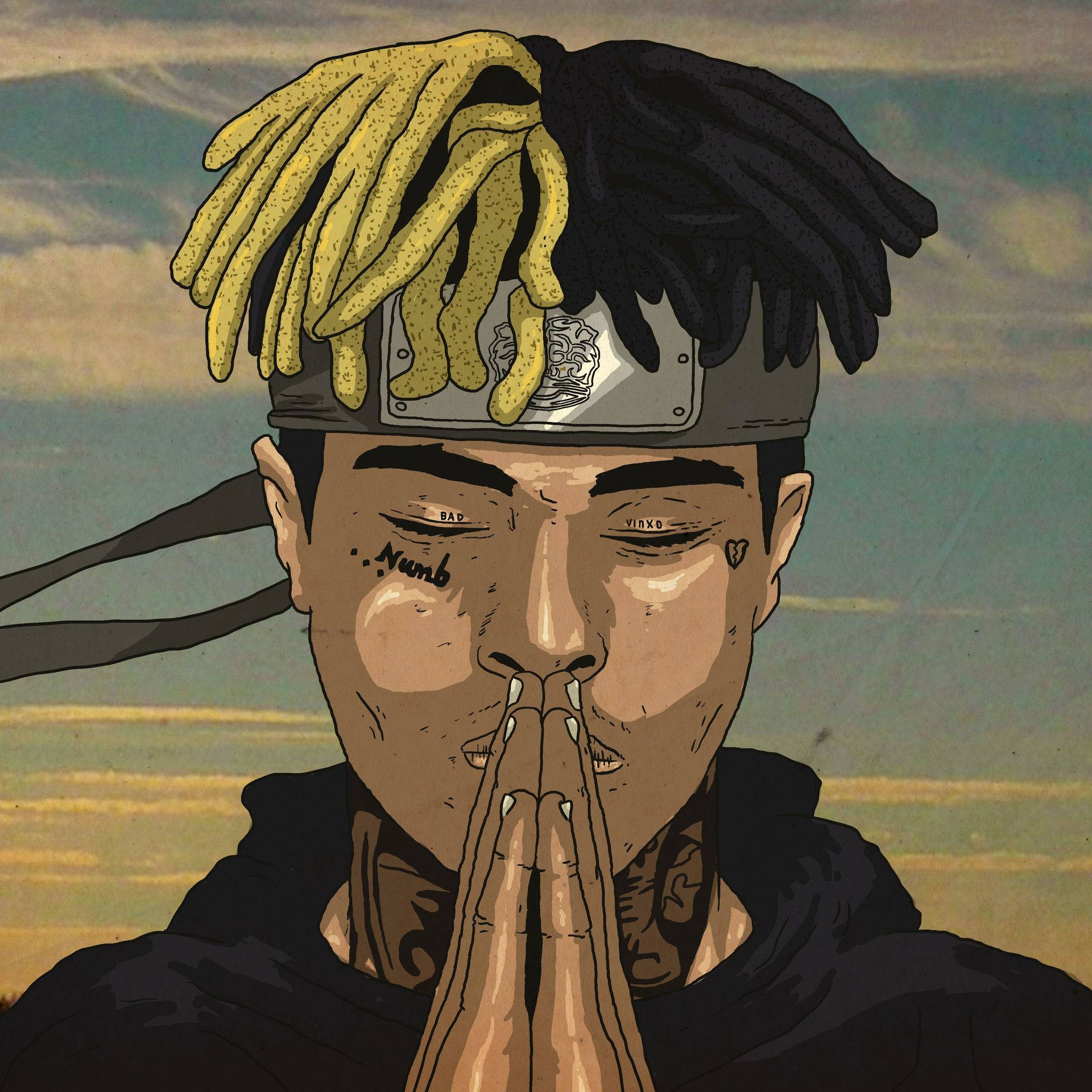 Xxxtentacion 動漫祈禱說唱歌手 壁紙