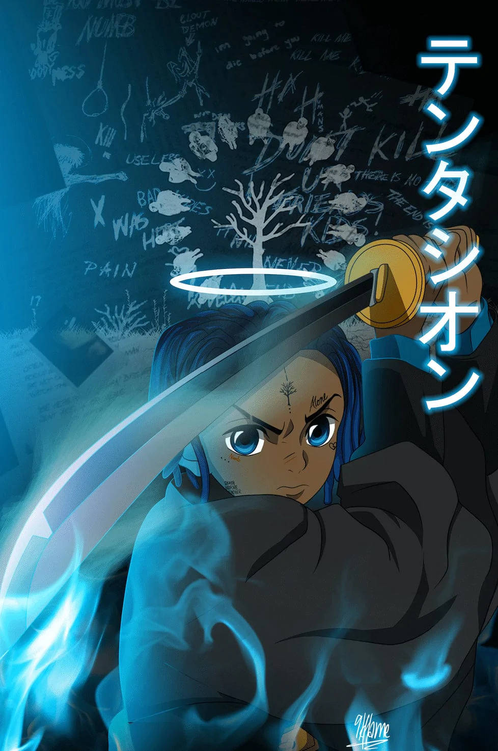 鬼灭之刃 XXXTentacion 动漫卡通 壁紙