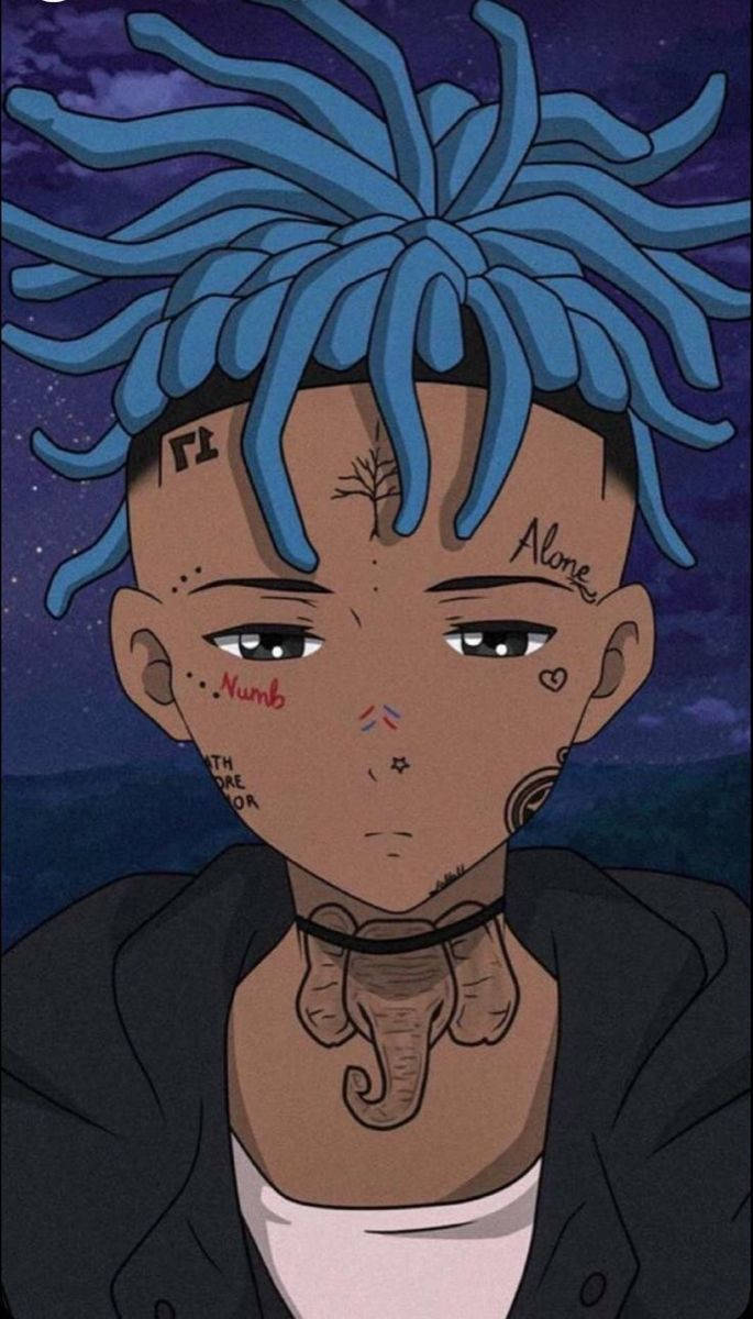 Xxxtentacion 動漫風格紋身饒舌歌手 壁紙