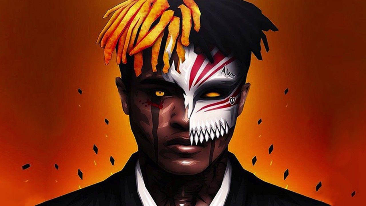 Xxxtentacion 動漫虛化面具 壁紙