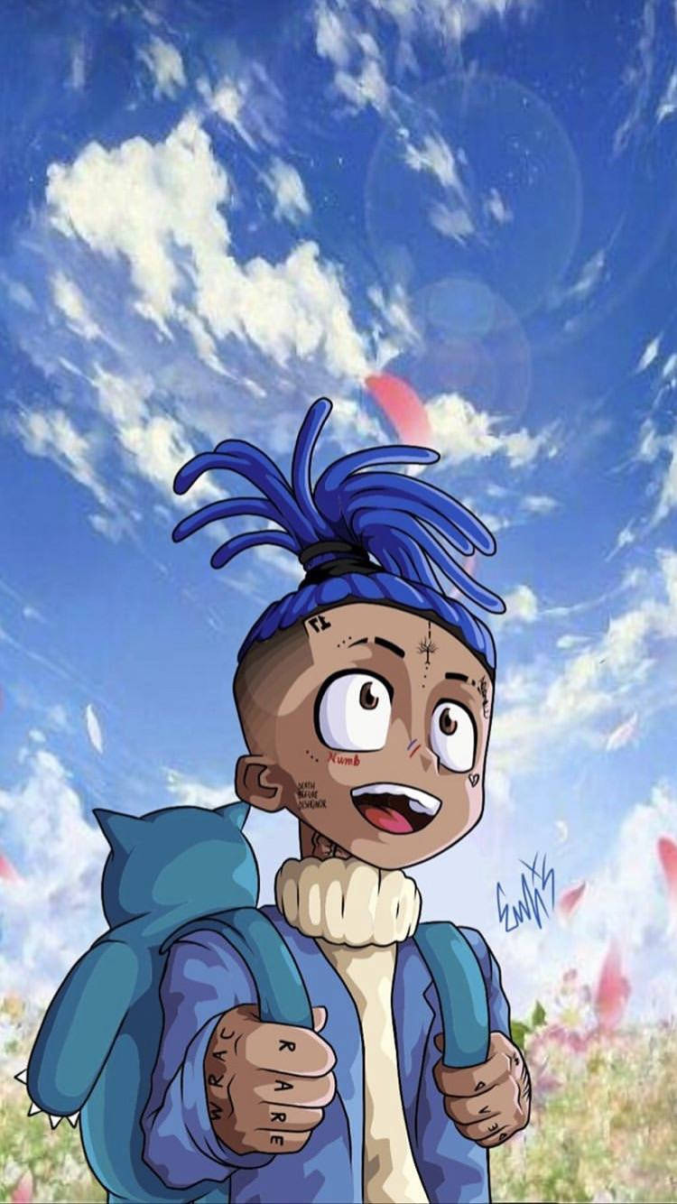 Xxxtentacion 动漫蓝外套 壁紙