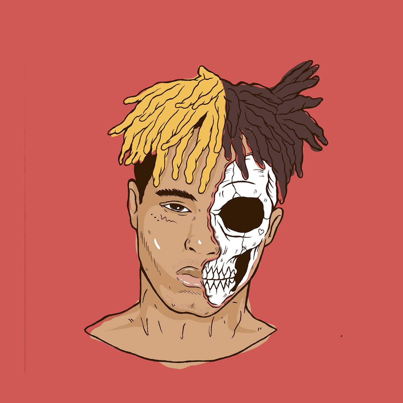 Xxxtentacion 動漫風格藝術 壁紙