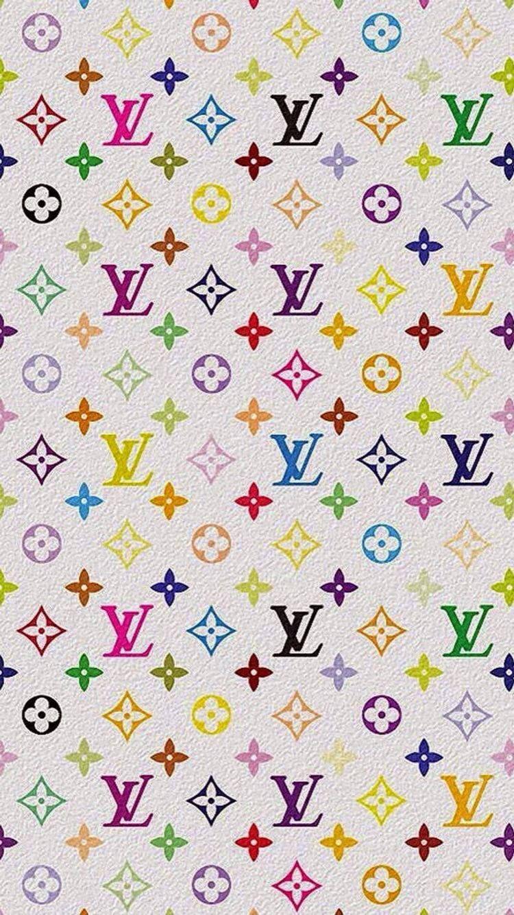 Y2k 美學 LV 字母組合標誌 壁紙