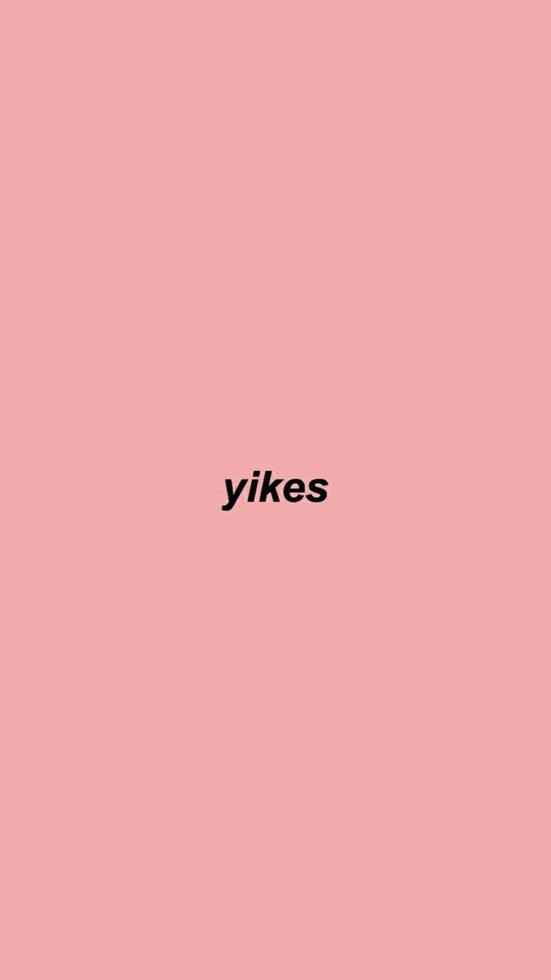 Yikes 美學字樣桌布