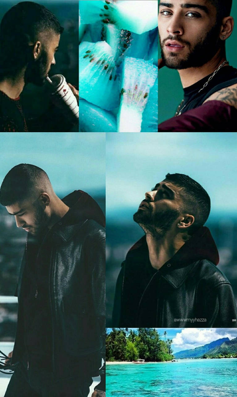 蓝色美学Zayn iPhone壁纸 壁紙