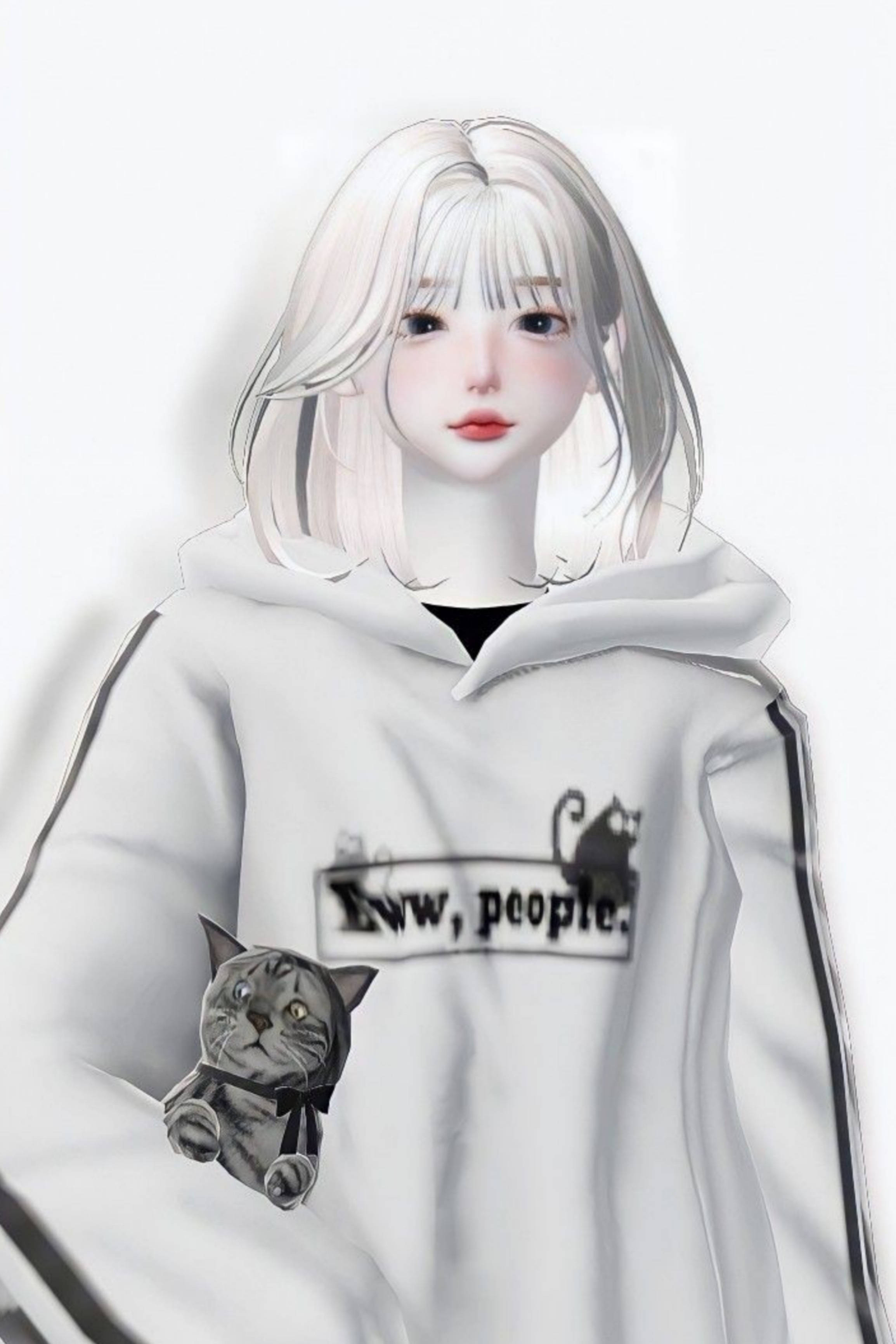 Zepeto 白色系美少女 壁紙