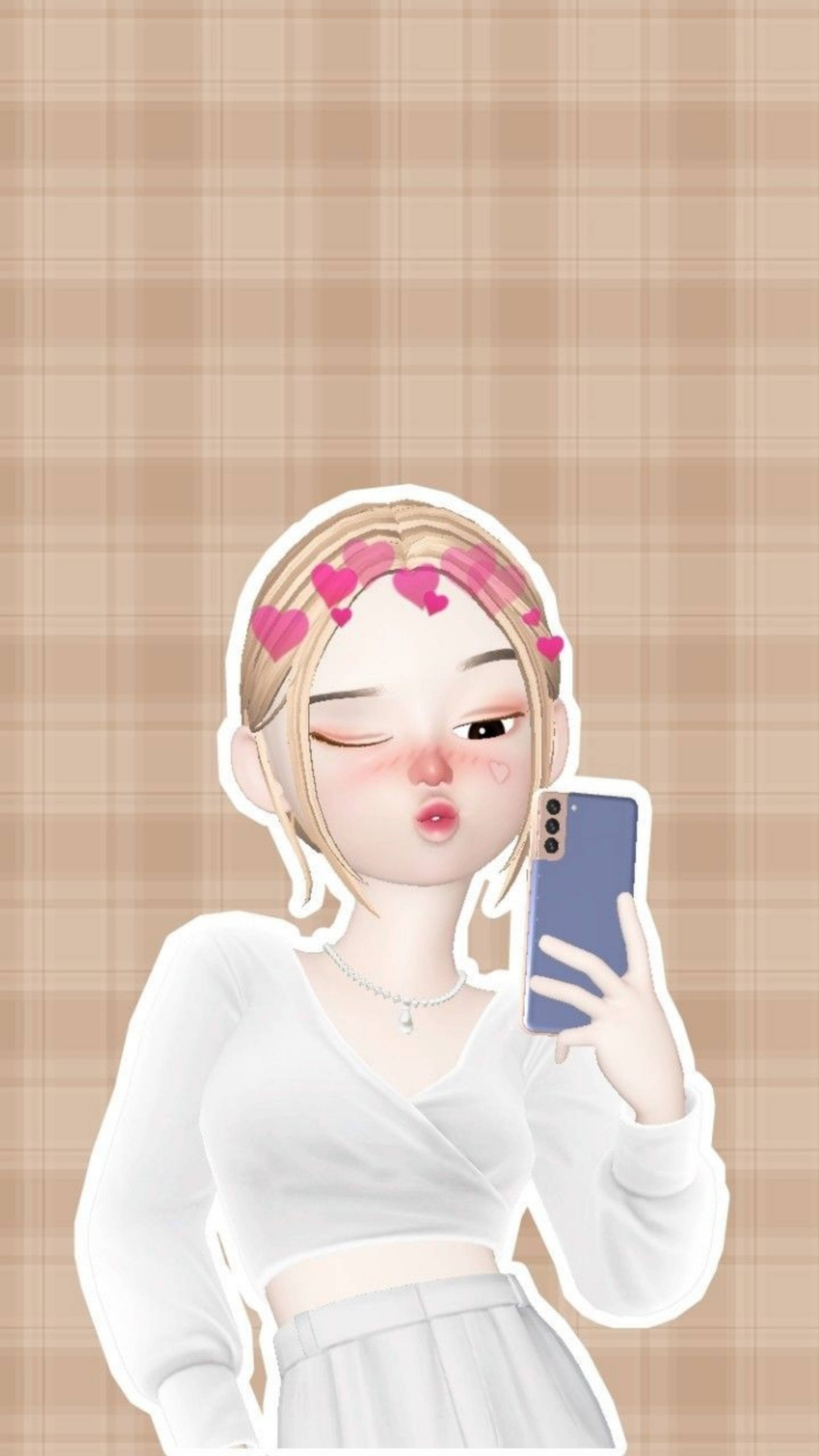 Zepeto 嘟嘴可愛女孩 壁紙