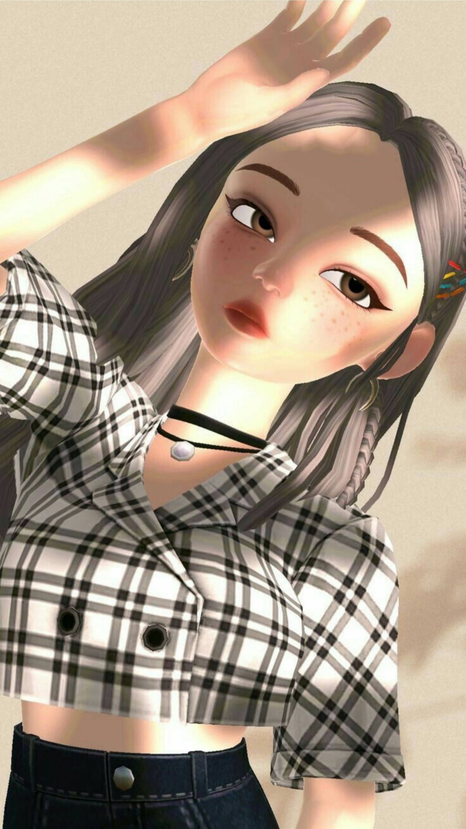 Zepeto 美學剪影女孩 壁紙