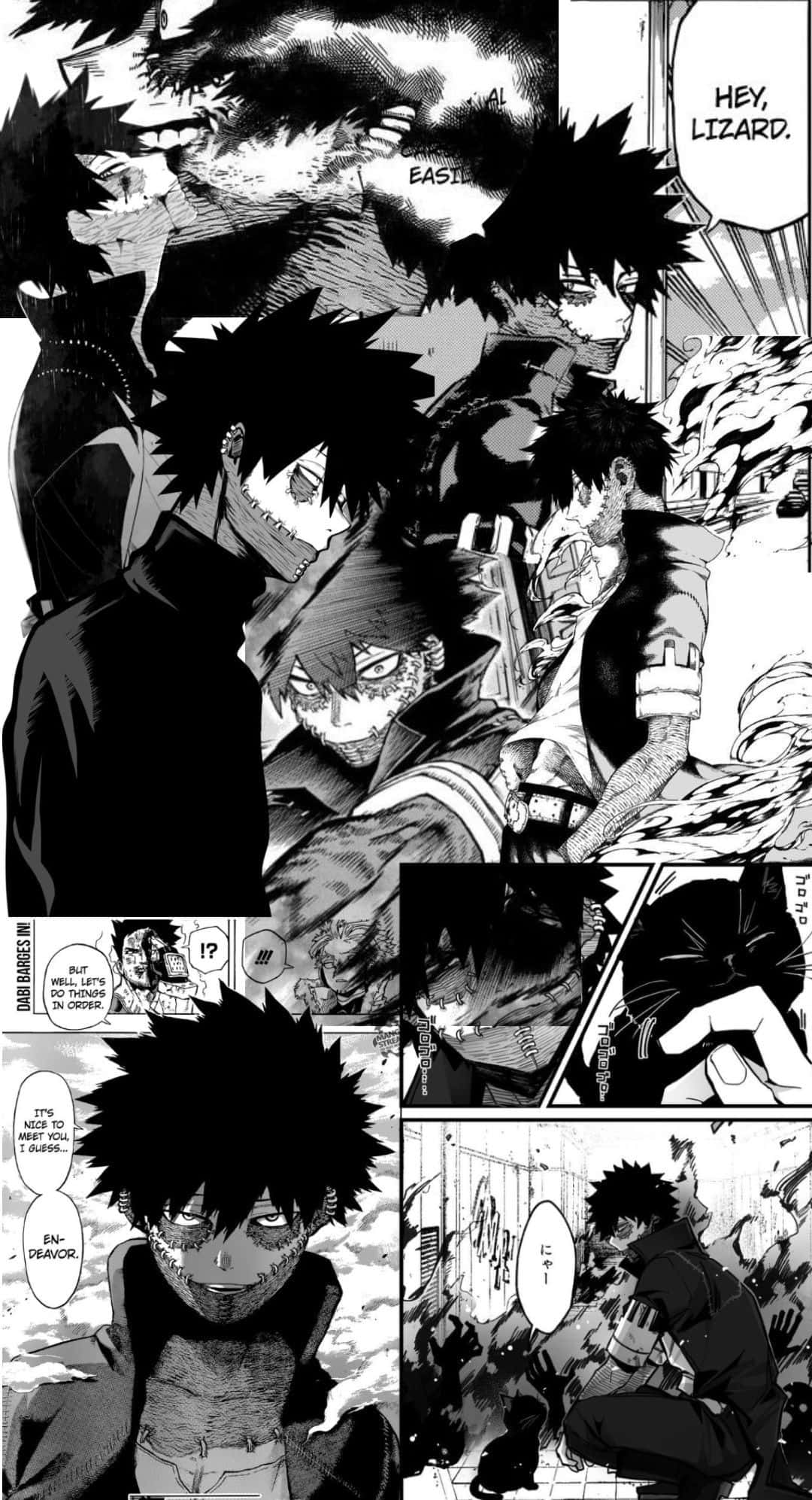 一幅描绘色彩缤纷城市的漫画格 壁紙