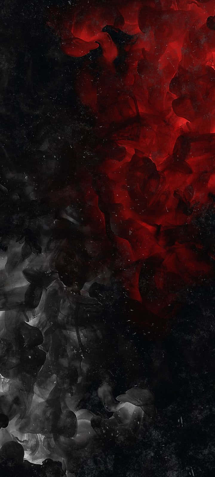 一幅黑色背景上的黑红画作 壁紙