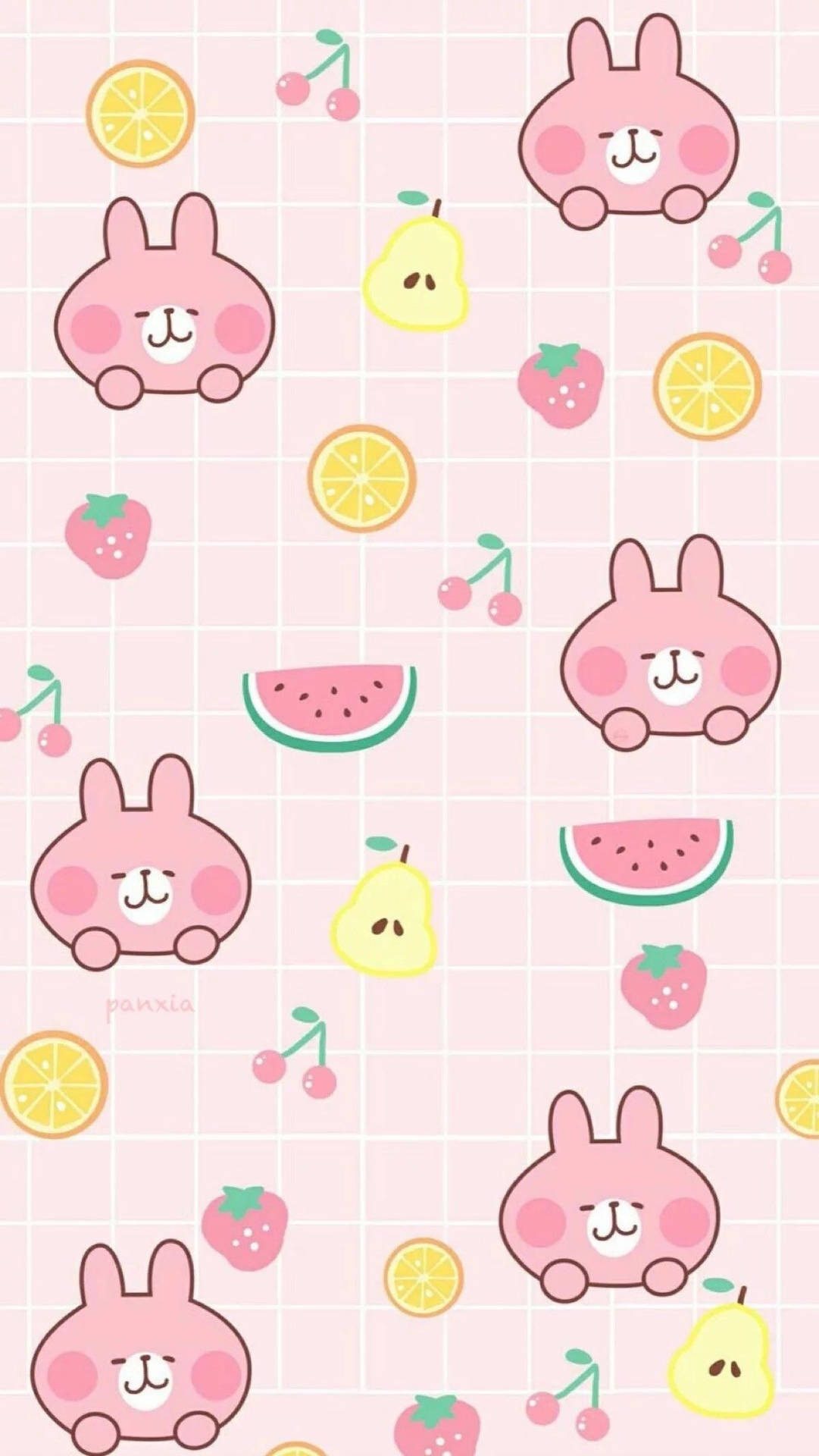 水果風桌布 兔子 Usagi Kanahei — 卡哇伊 壁紙
