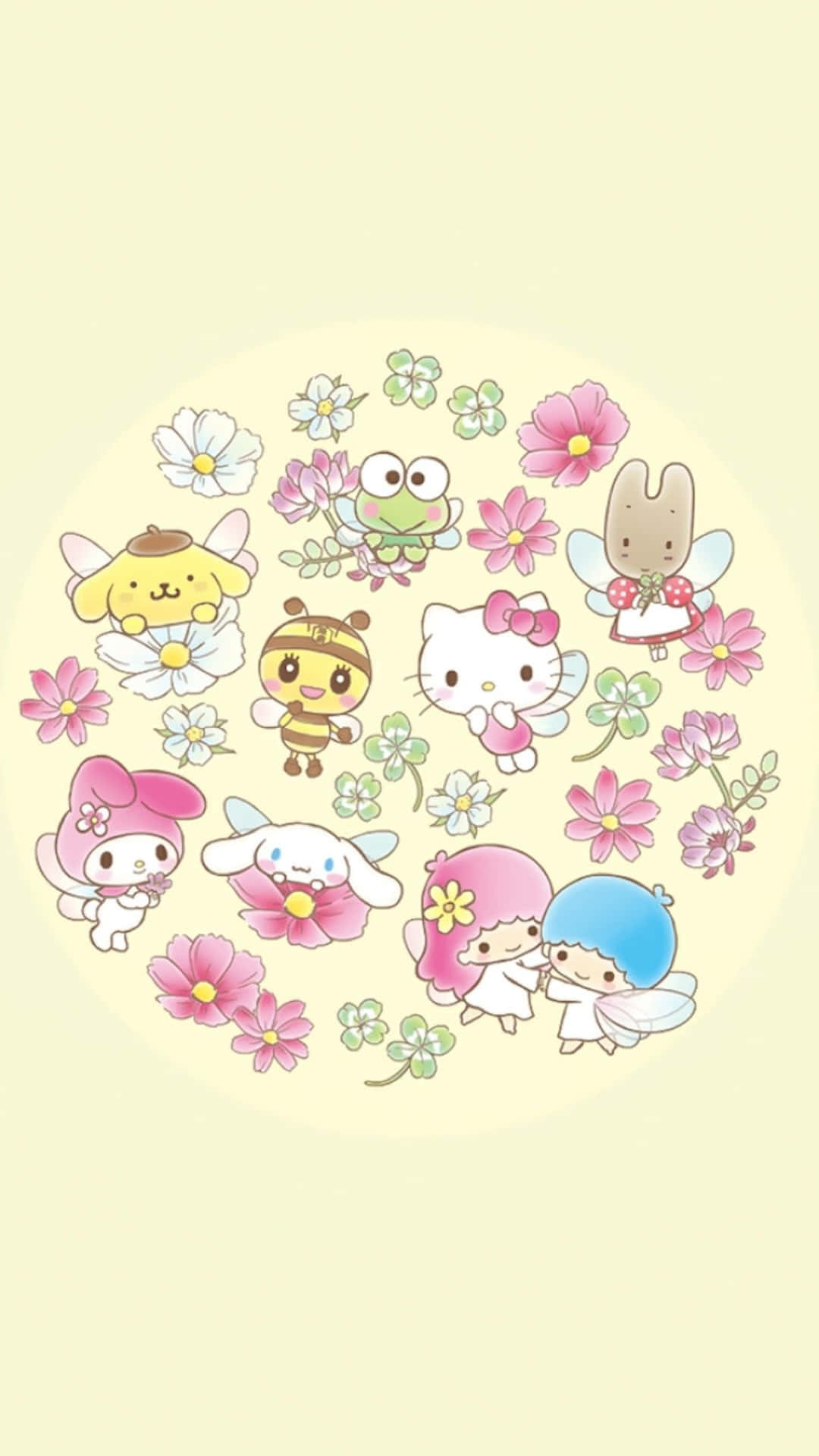 三丽鸥花朵头像 壁紙