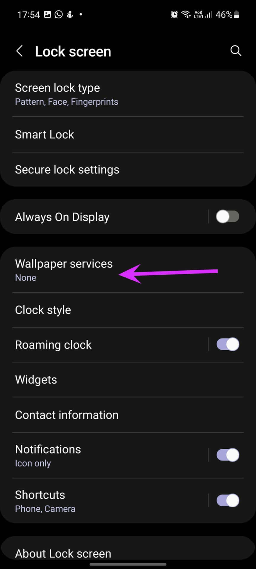 三星Galaxy S10e锁屏设置 壁紙