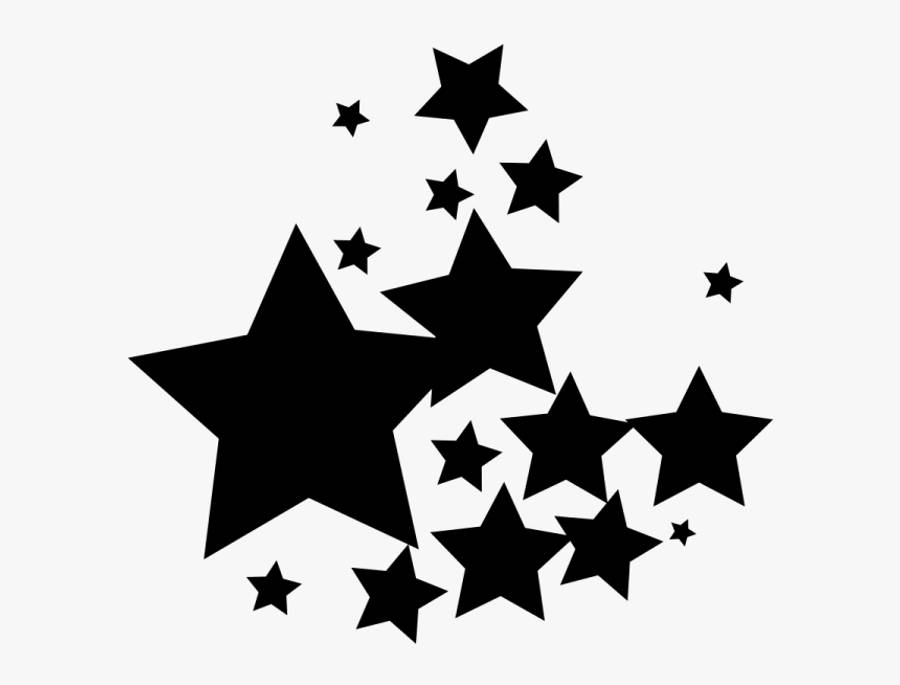 不同形状的黑色星星 壁紙