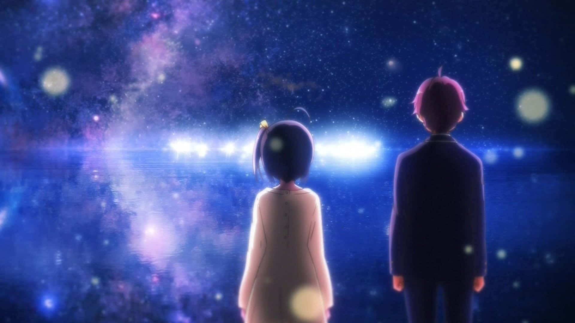 《中二病也要谈恋爱》宇宙动漫爱情场景 壁紙