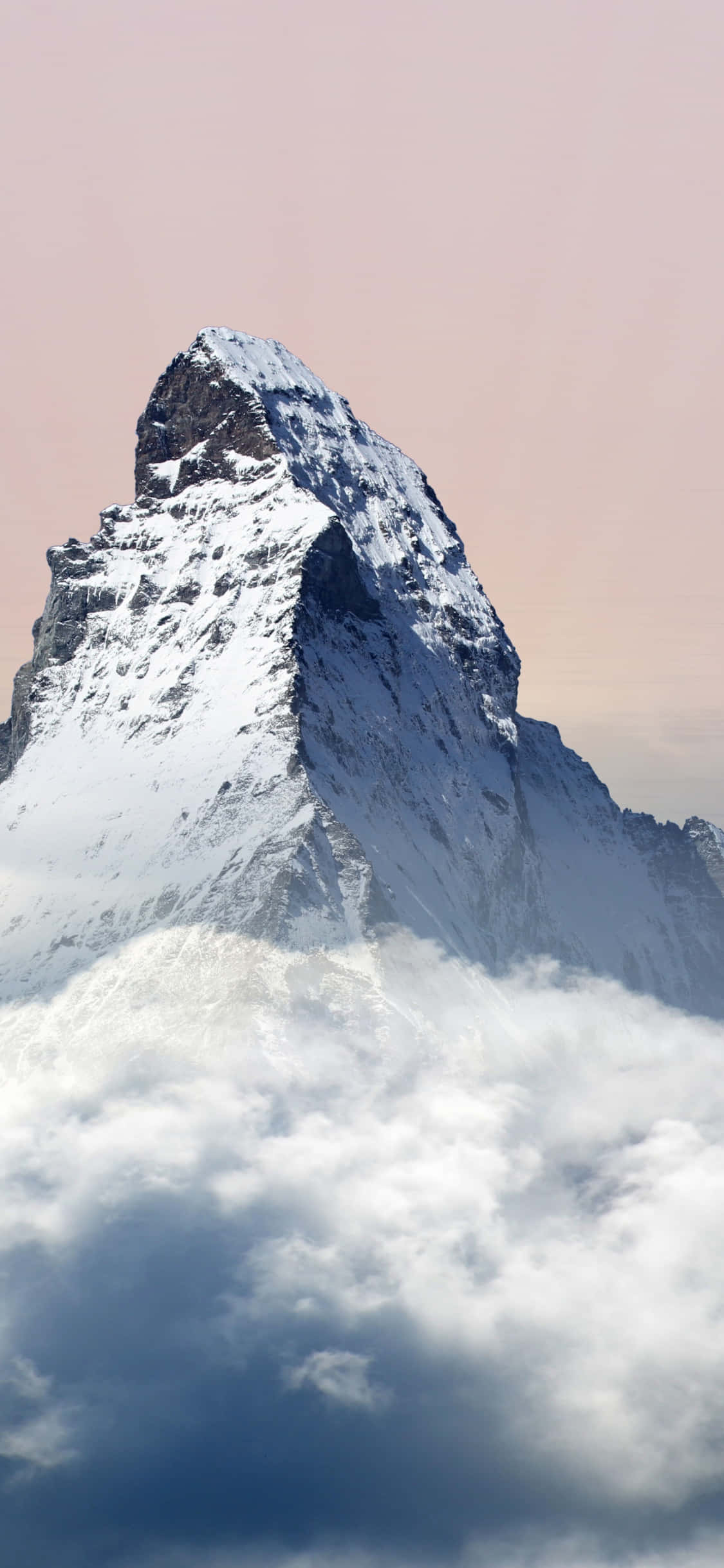 马特洪峰云巅雪景 壁紙