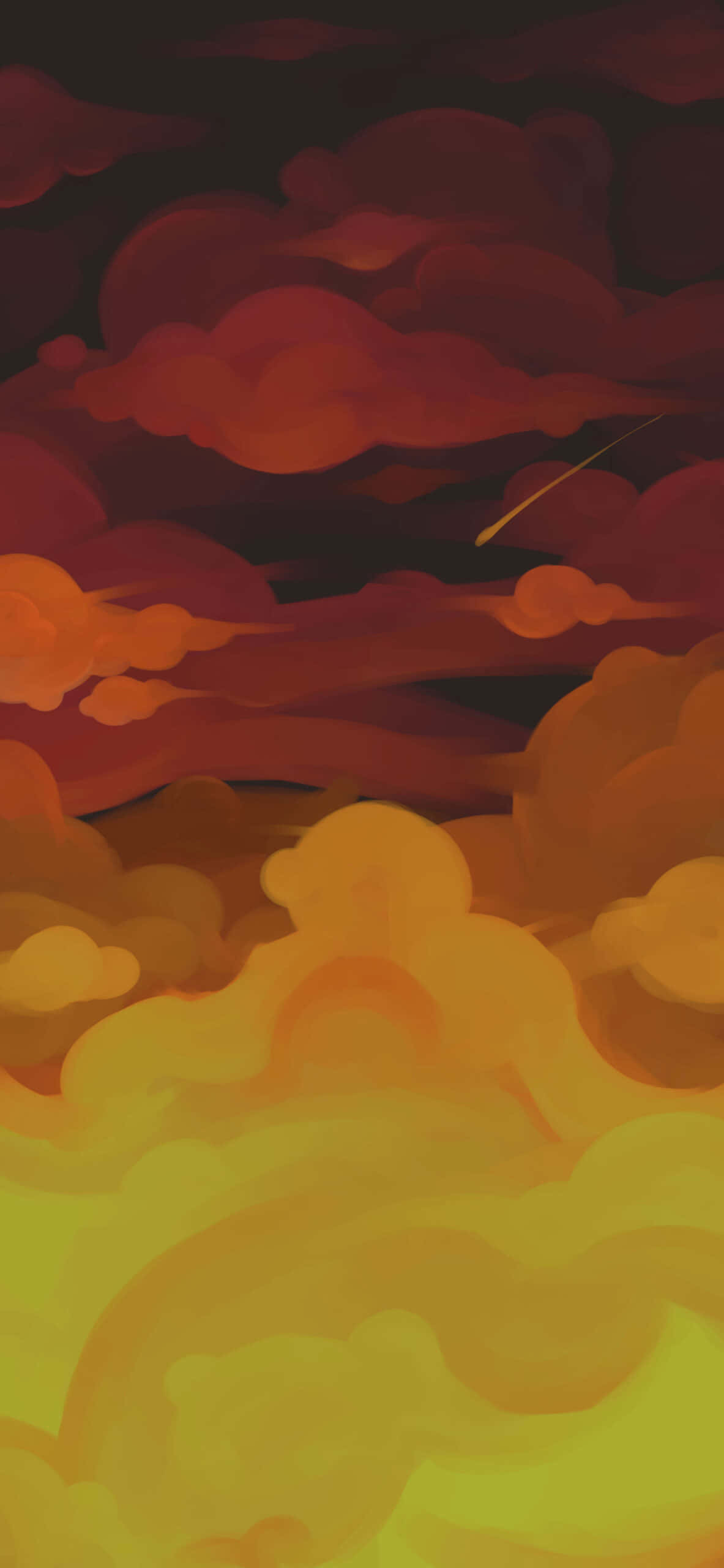 云端之上的壮丽俯瞰风景 壁紙