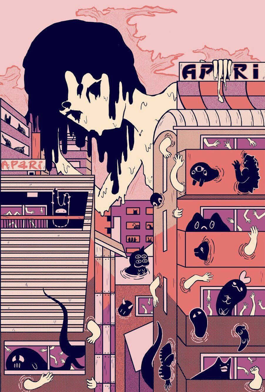 • “享受动漫美学的魅力” 壁紙