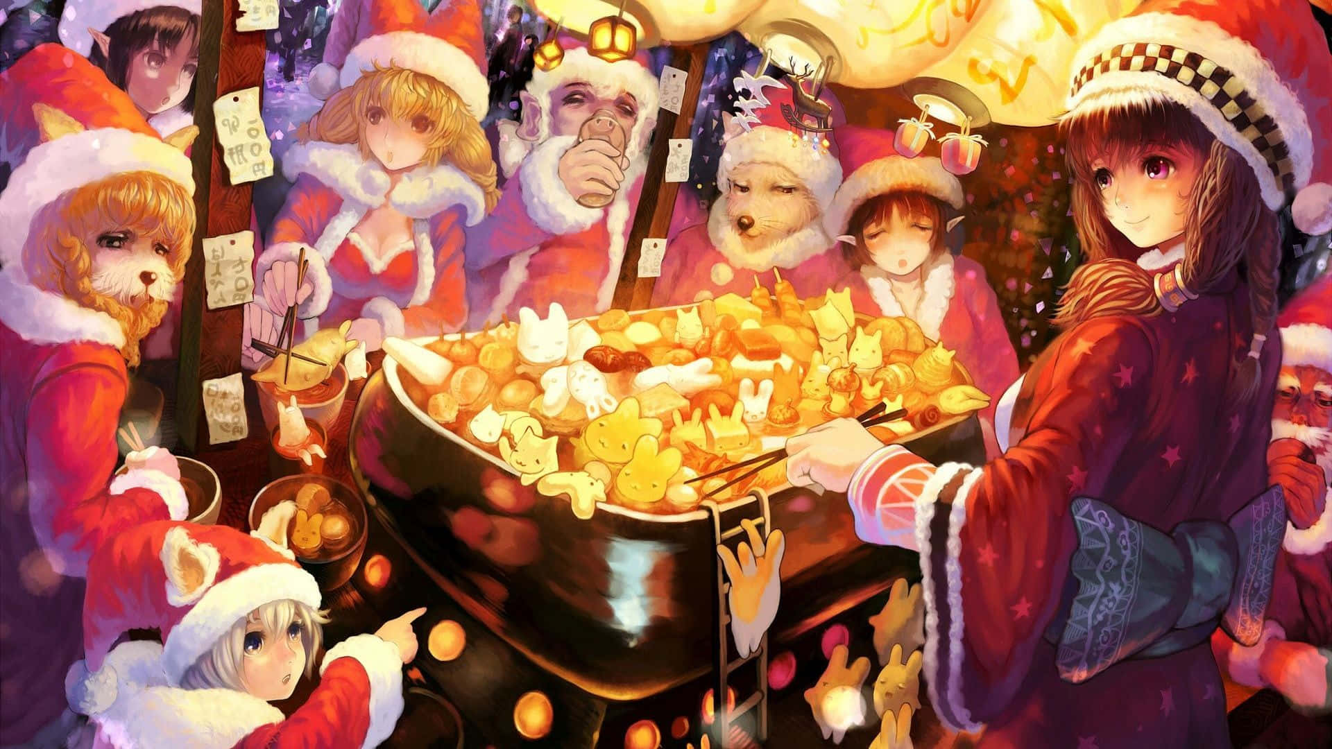 享受動漫聖誕節的魔幻節日氛圍！ 壁紙