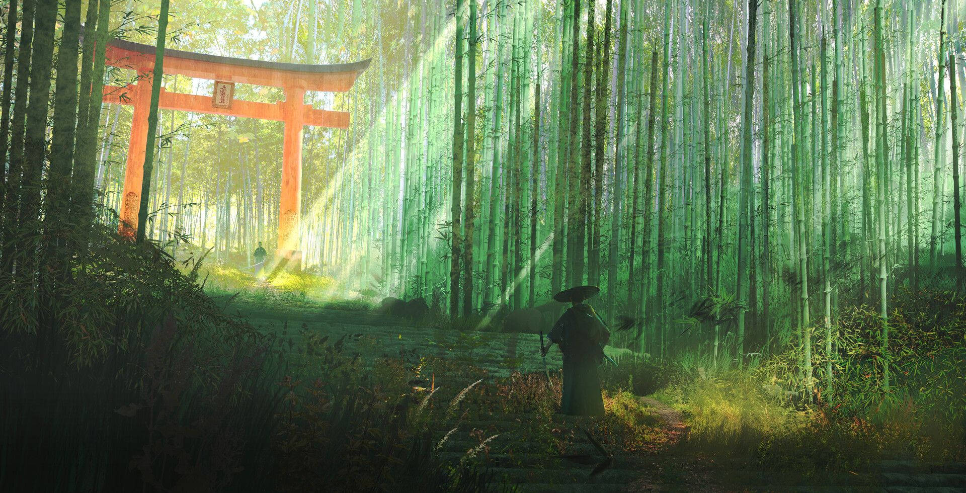 京都嵐山竹林4K 壁紙