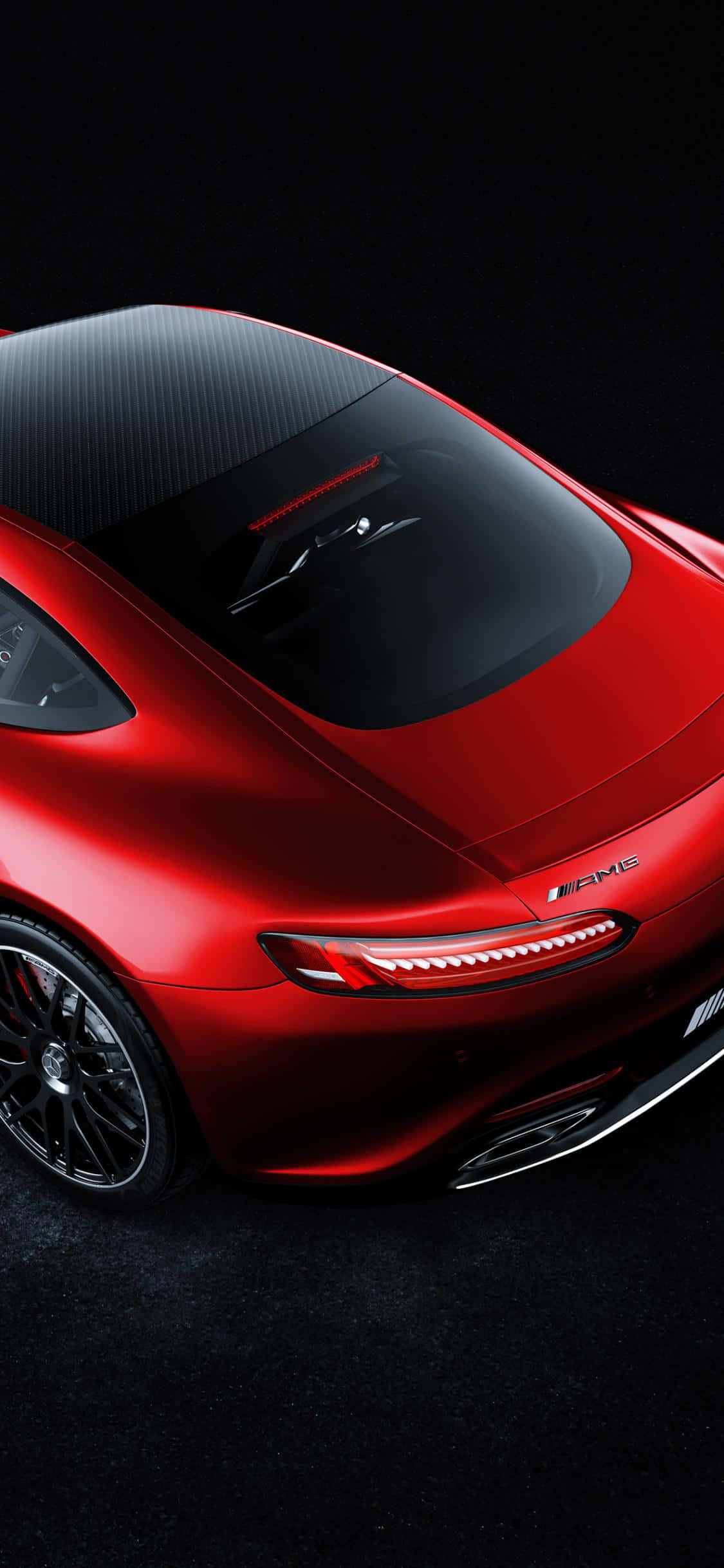 闪亮红色 iPhone Xs 梅赛德斯 AMG 背景 壁紙