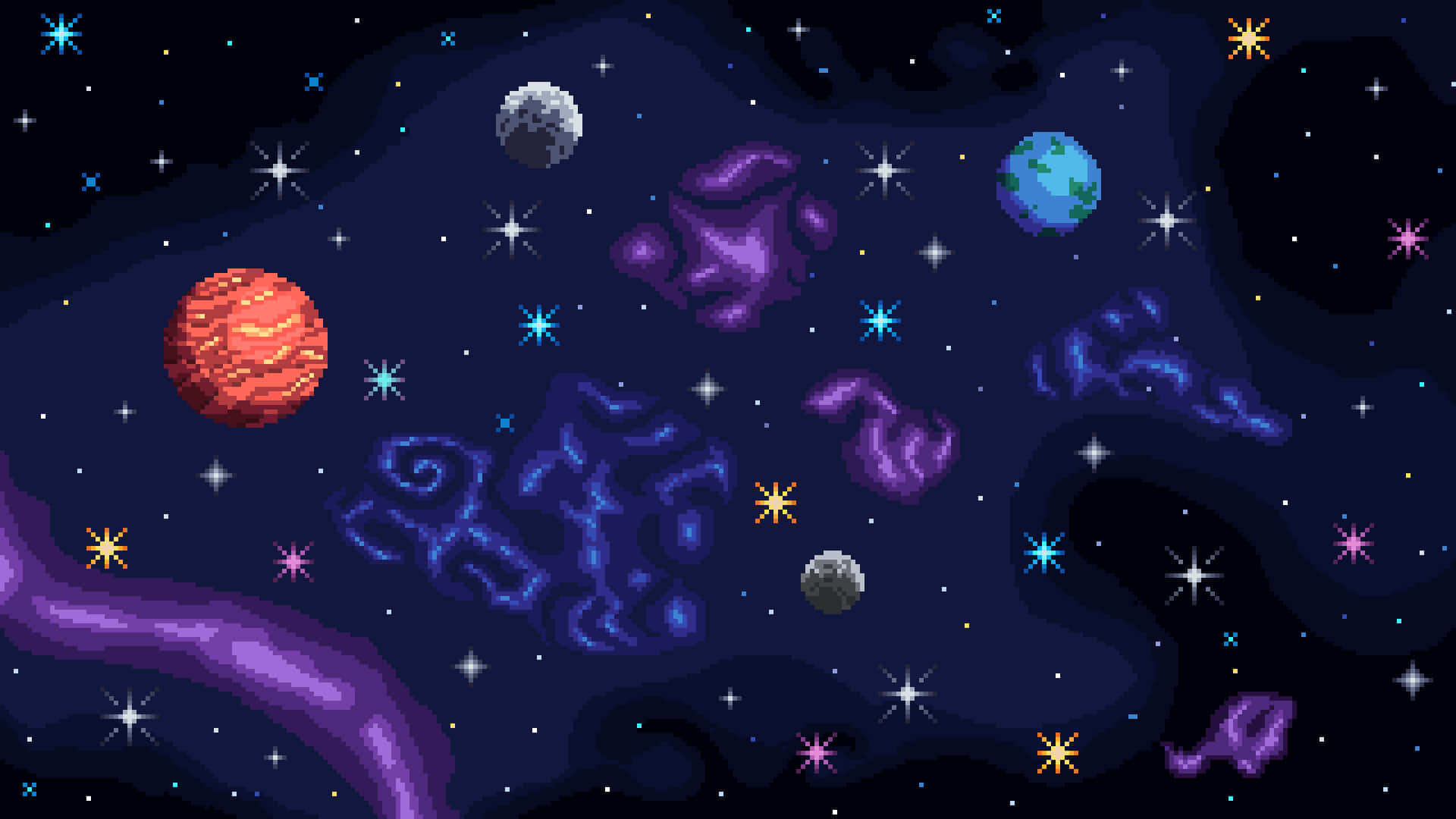 令人屏息的夜空景觀 壁紙