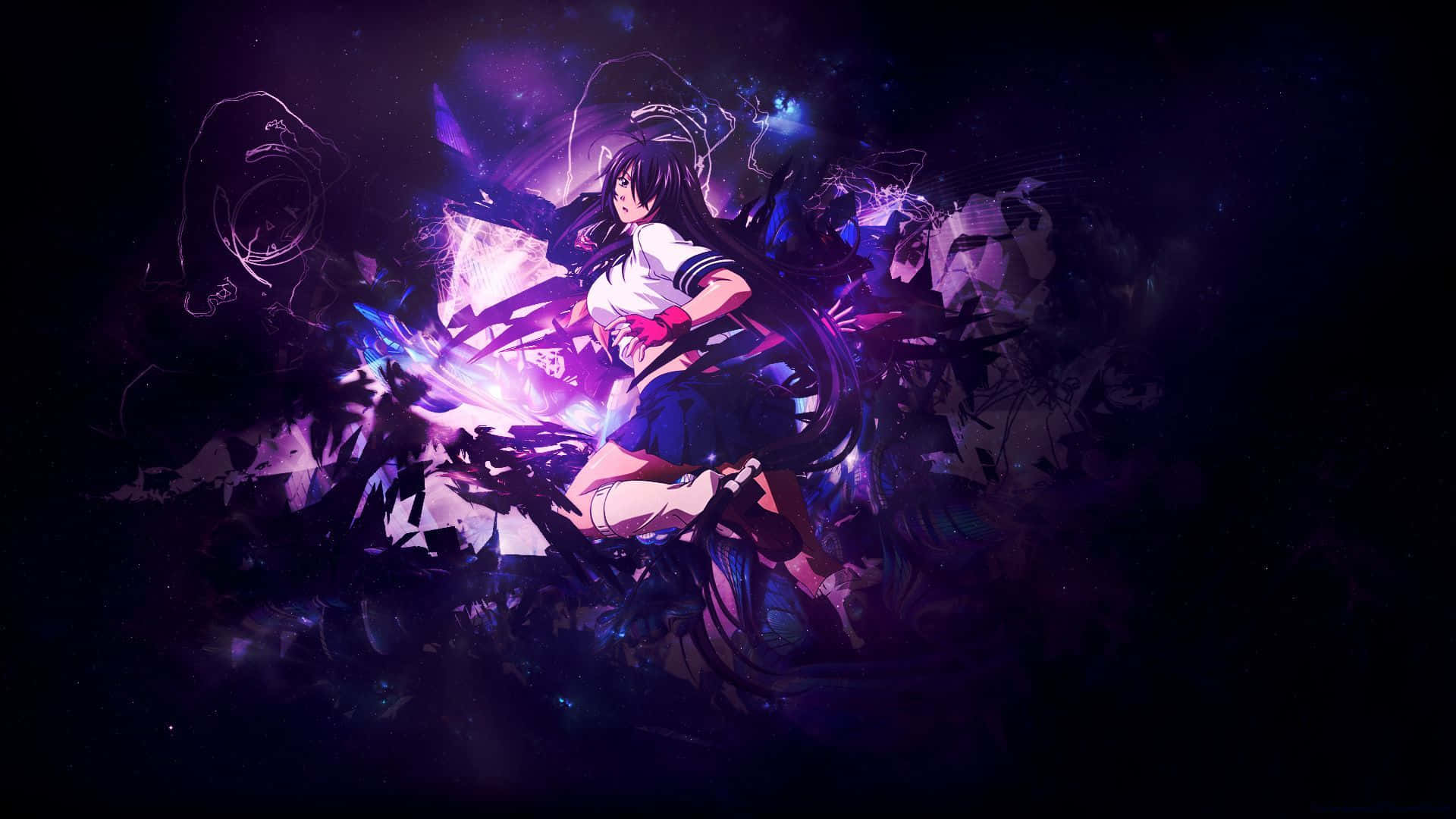 令人惊叹的奇幻紫色动漫世界场景 壁紙