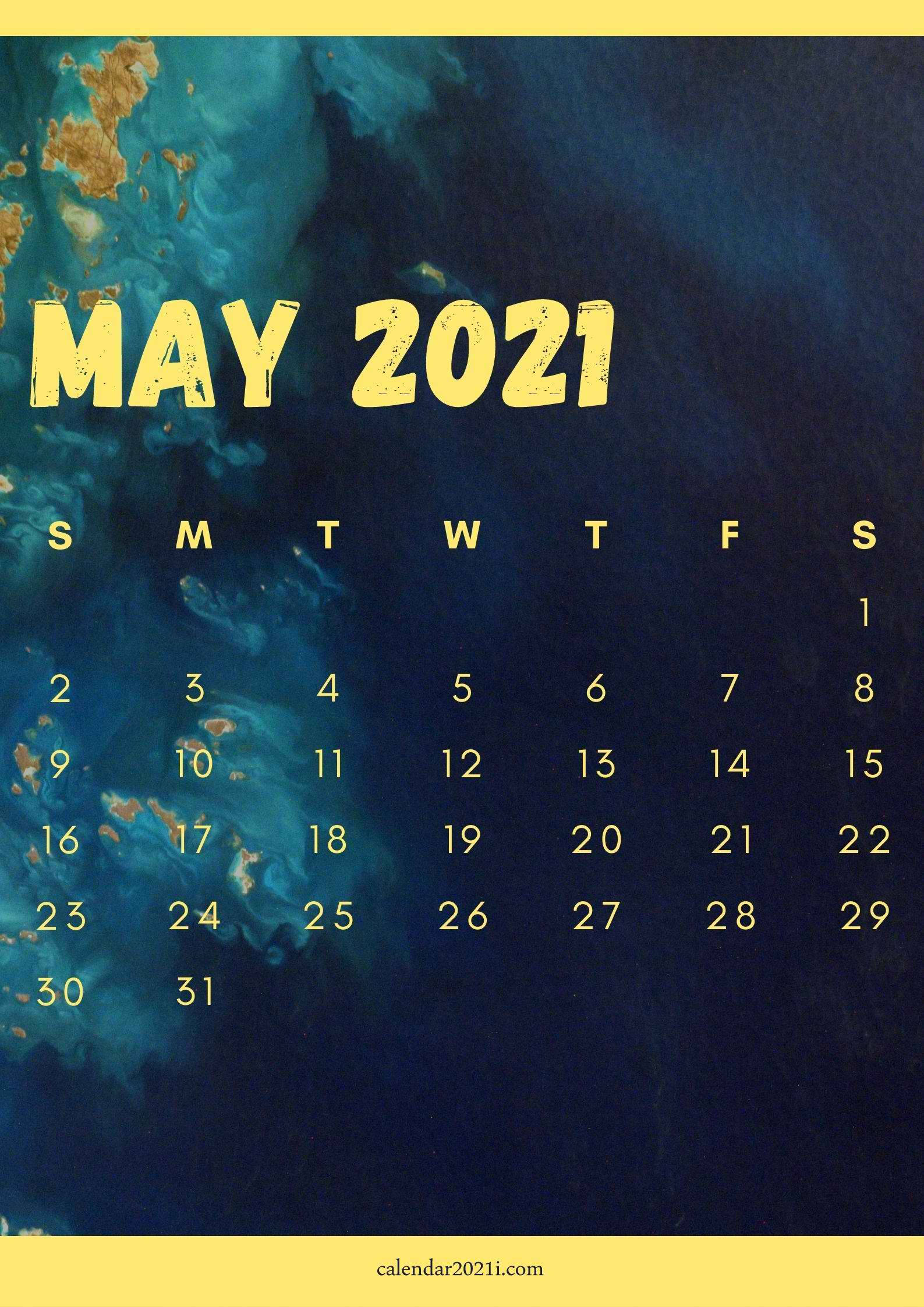 以2021年5月世界地圖畫作慶祝春夏交替 壁紙